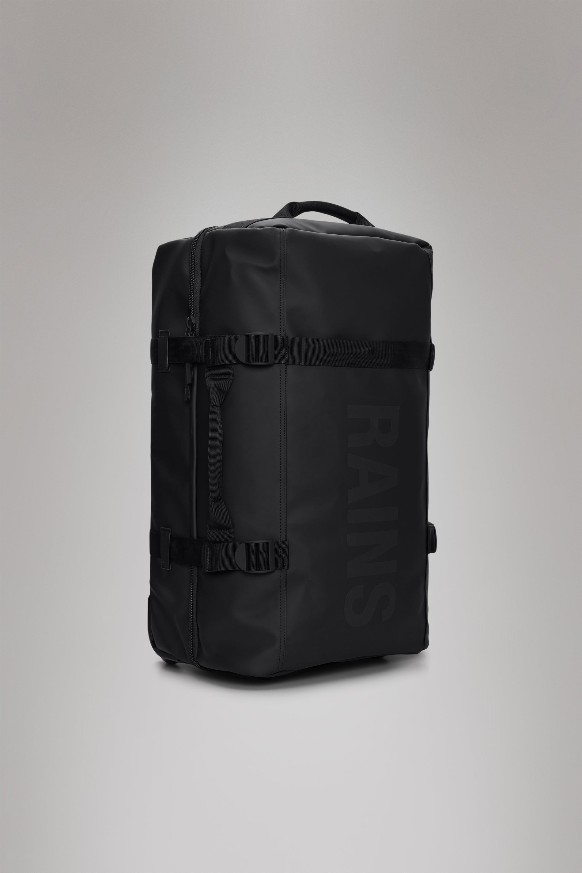 RAINS Texel Check-in Bag Black 62L H64 x D27 x W36 cm Trolley