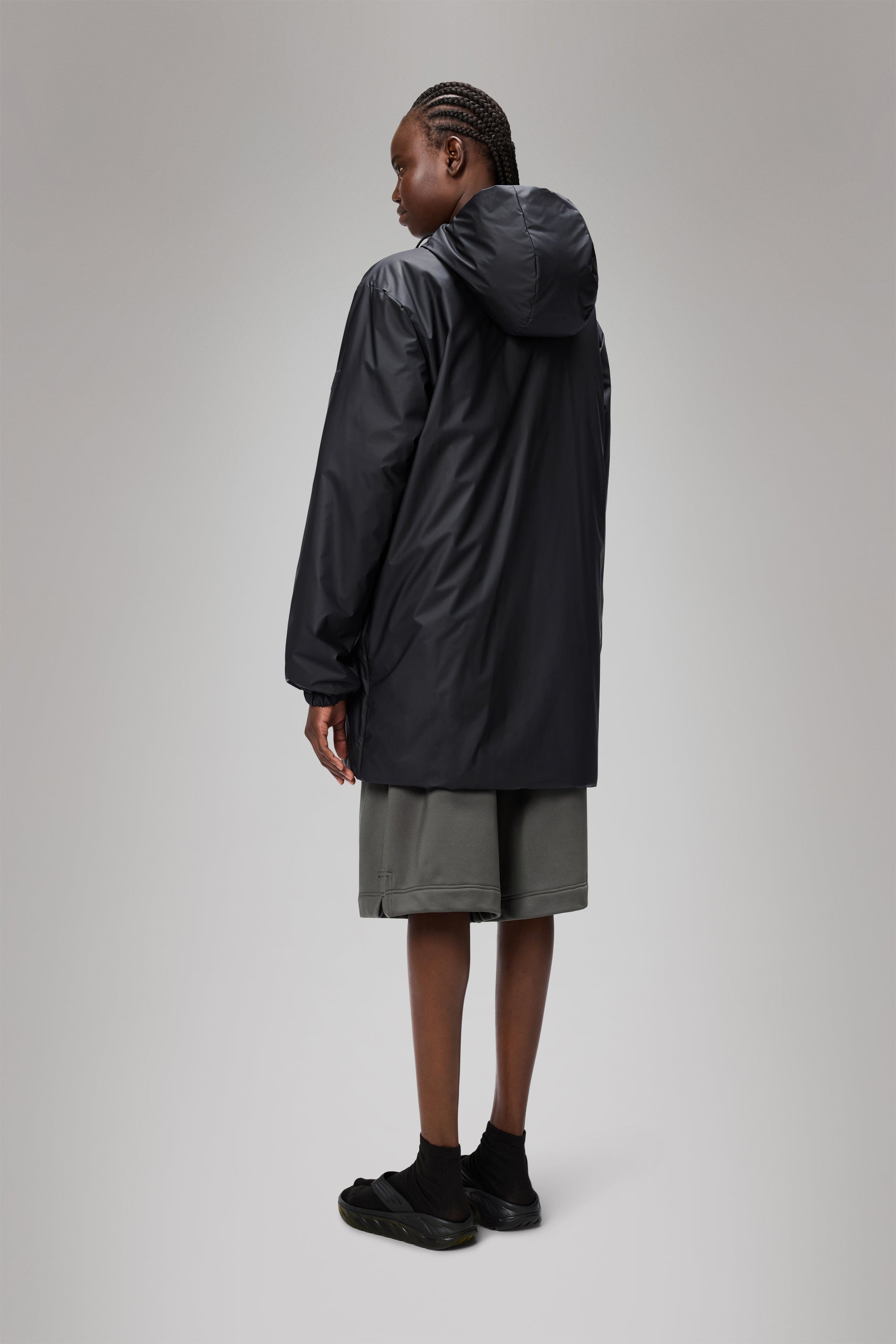 RAINS Lohja Long Insulated Jacket Black Jacket