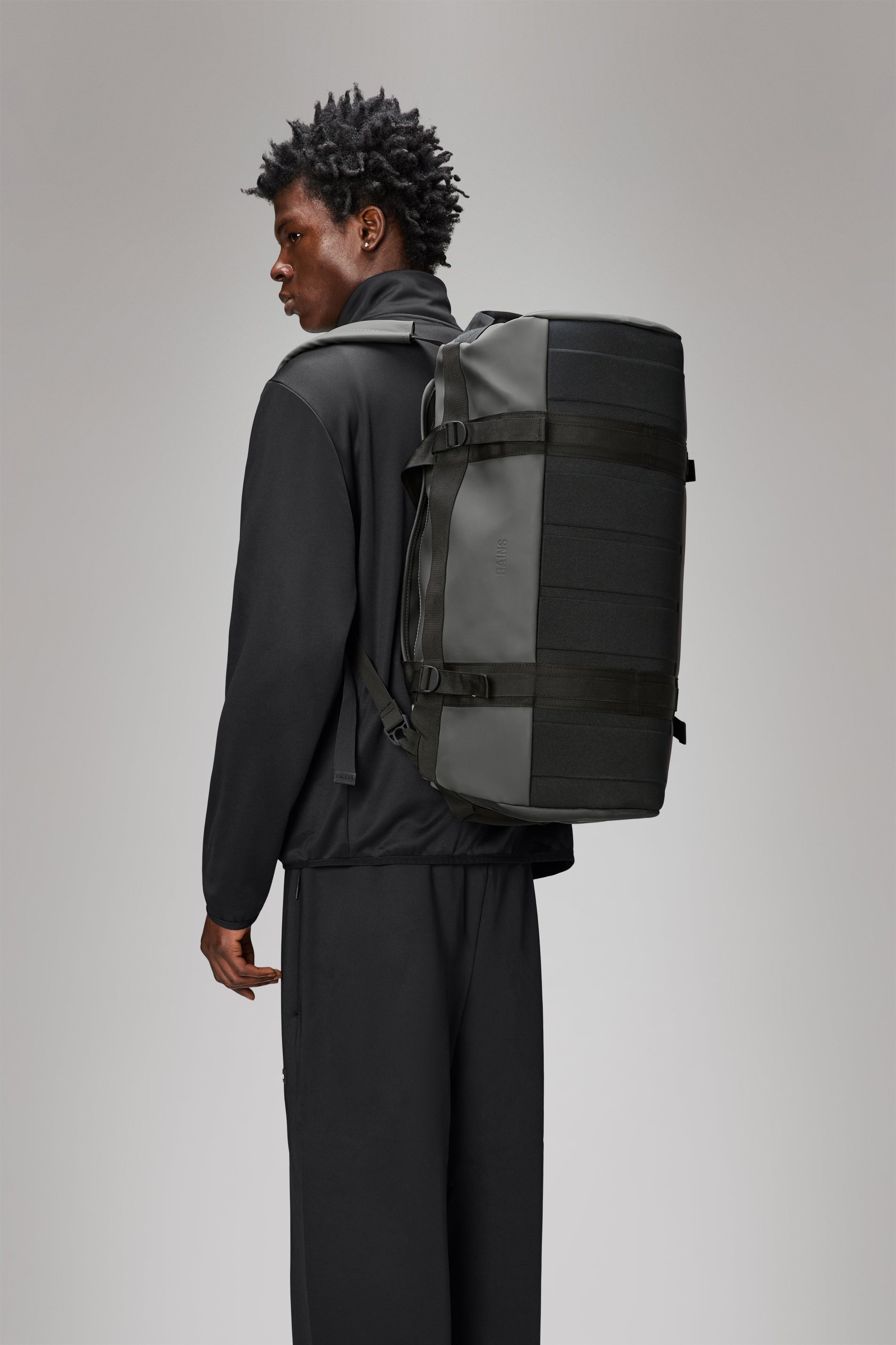 RAINS Texel Duffel Bag Small Grey Duffel