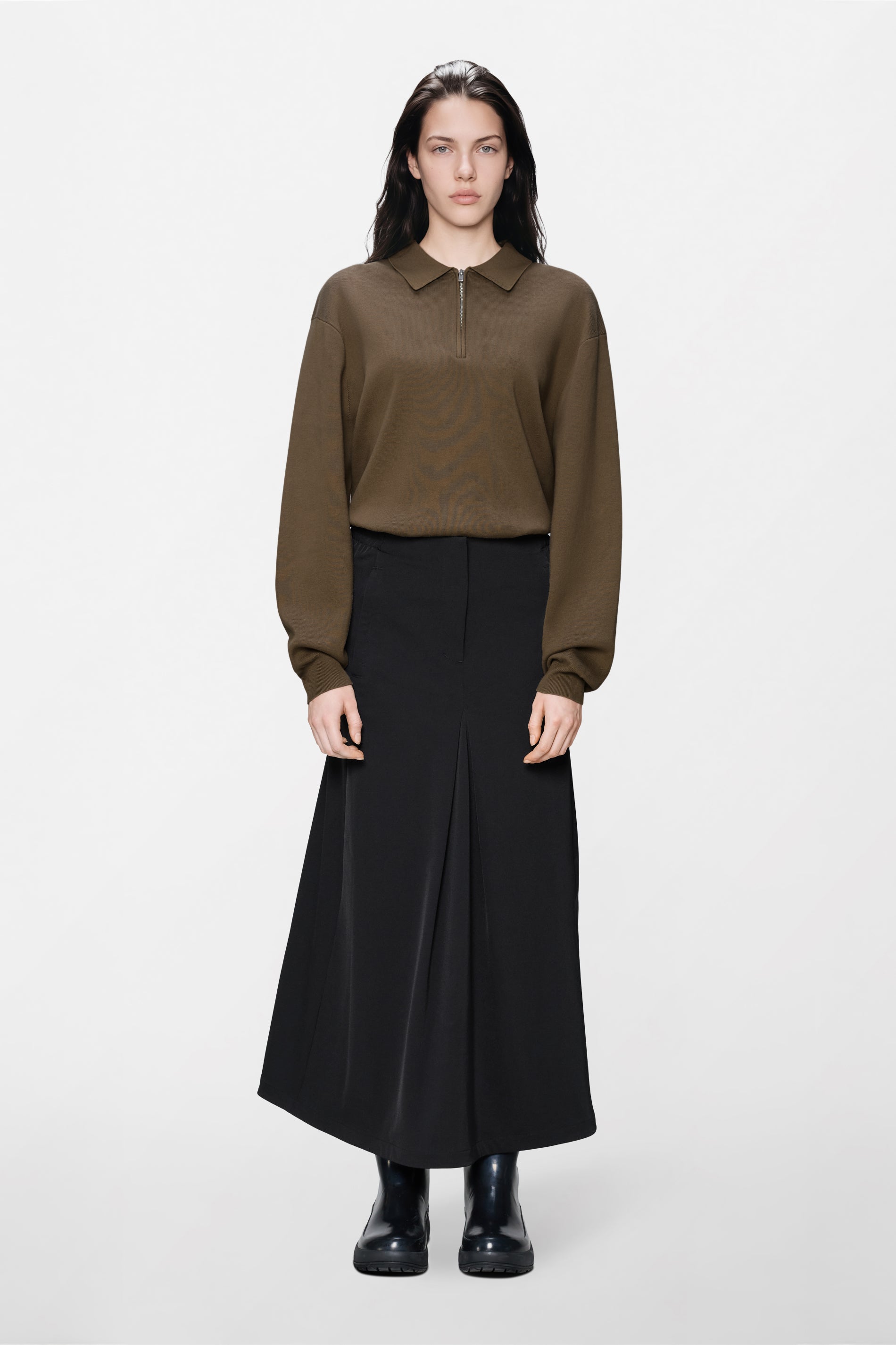 RAINS Tech Woven Skirt W Black Skirt