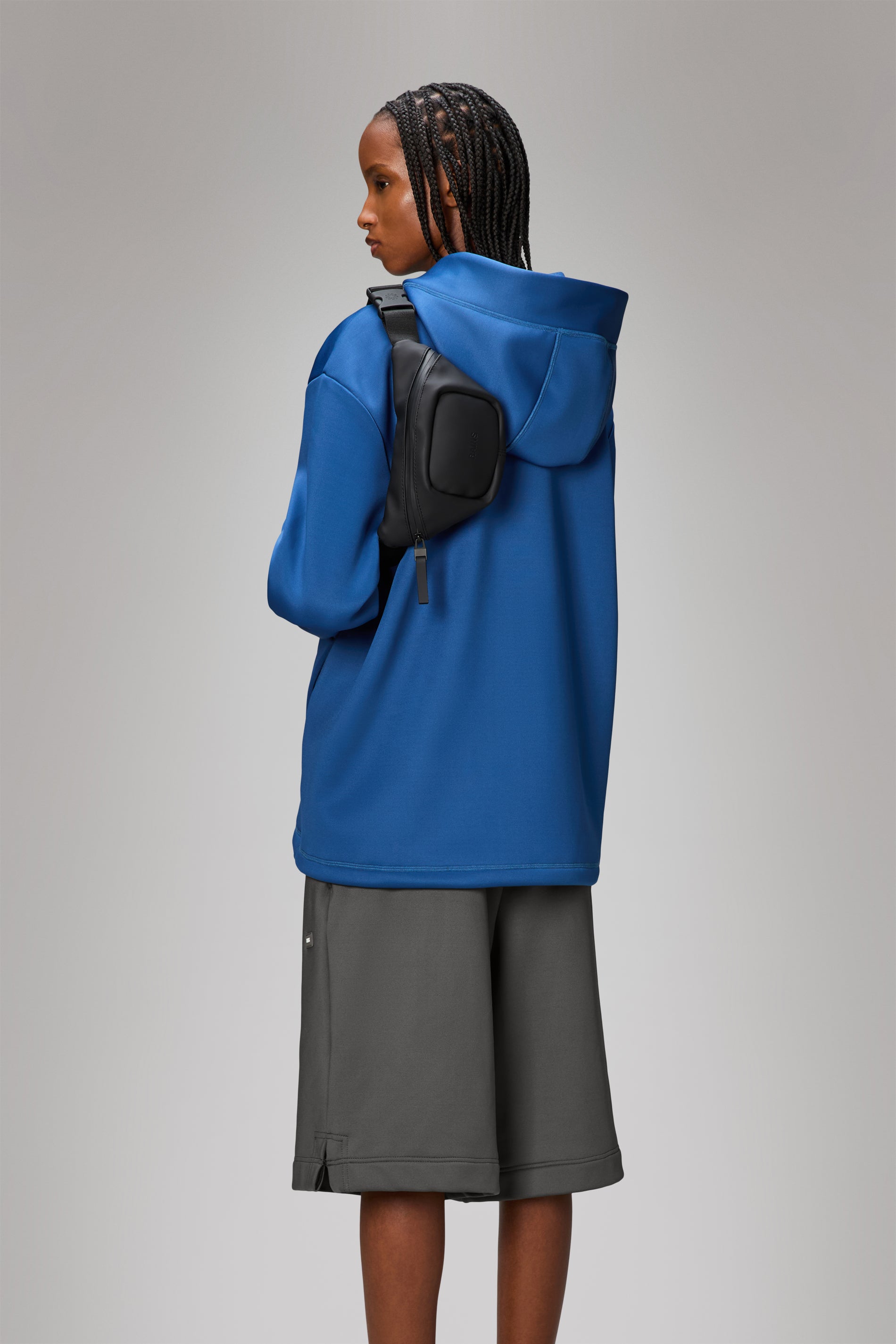 RAINS Bum Bag Micro Black 0.70L H12 x D2.50 x W24 cm Bum bag