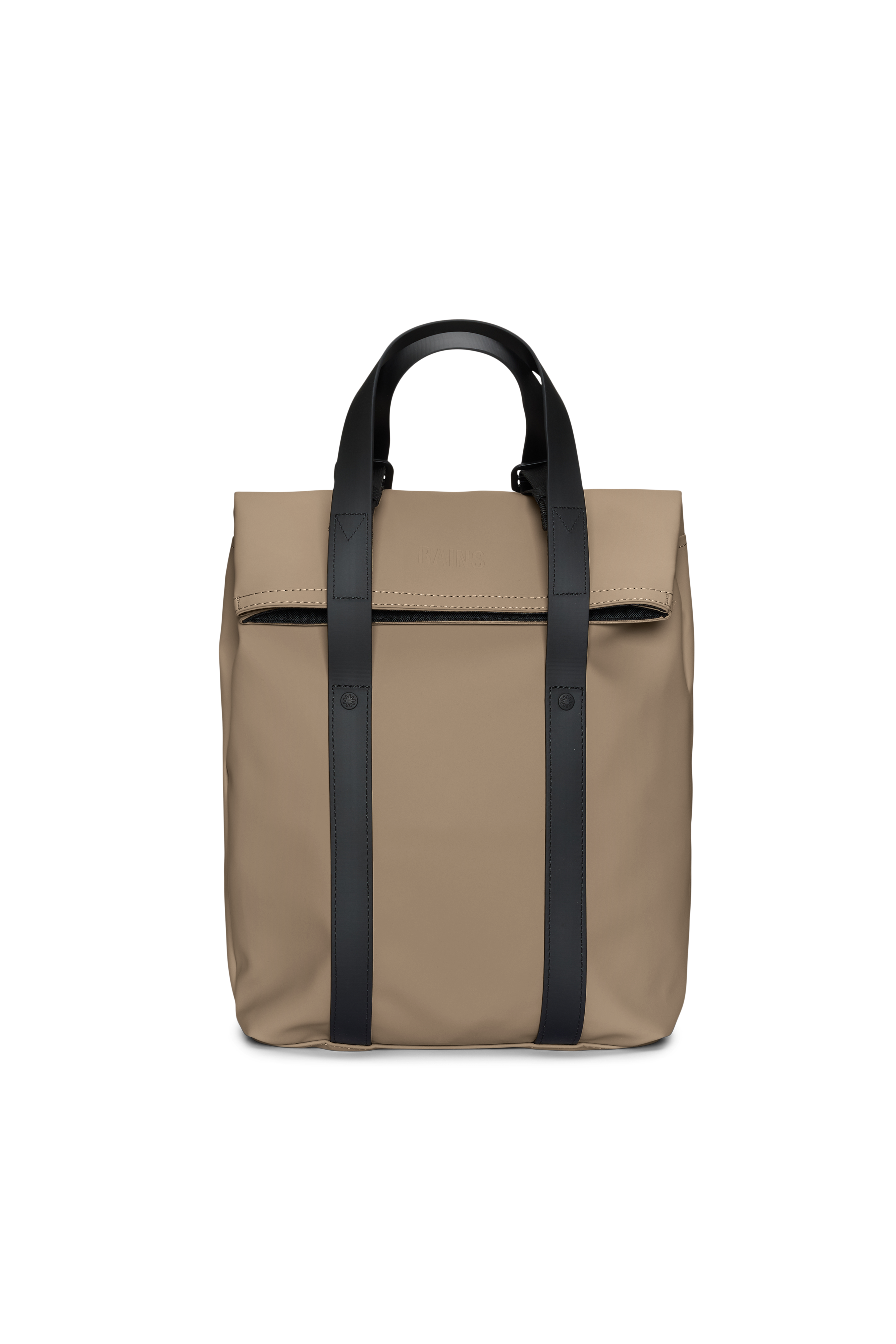 RAINS 2 Way Tote Backpack Mini Beige Backpack