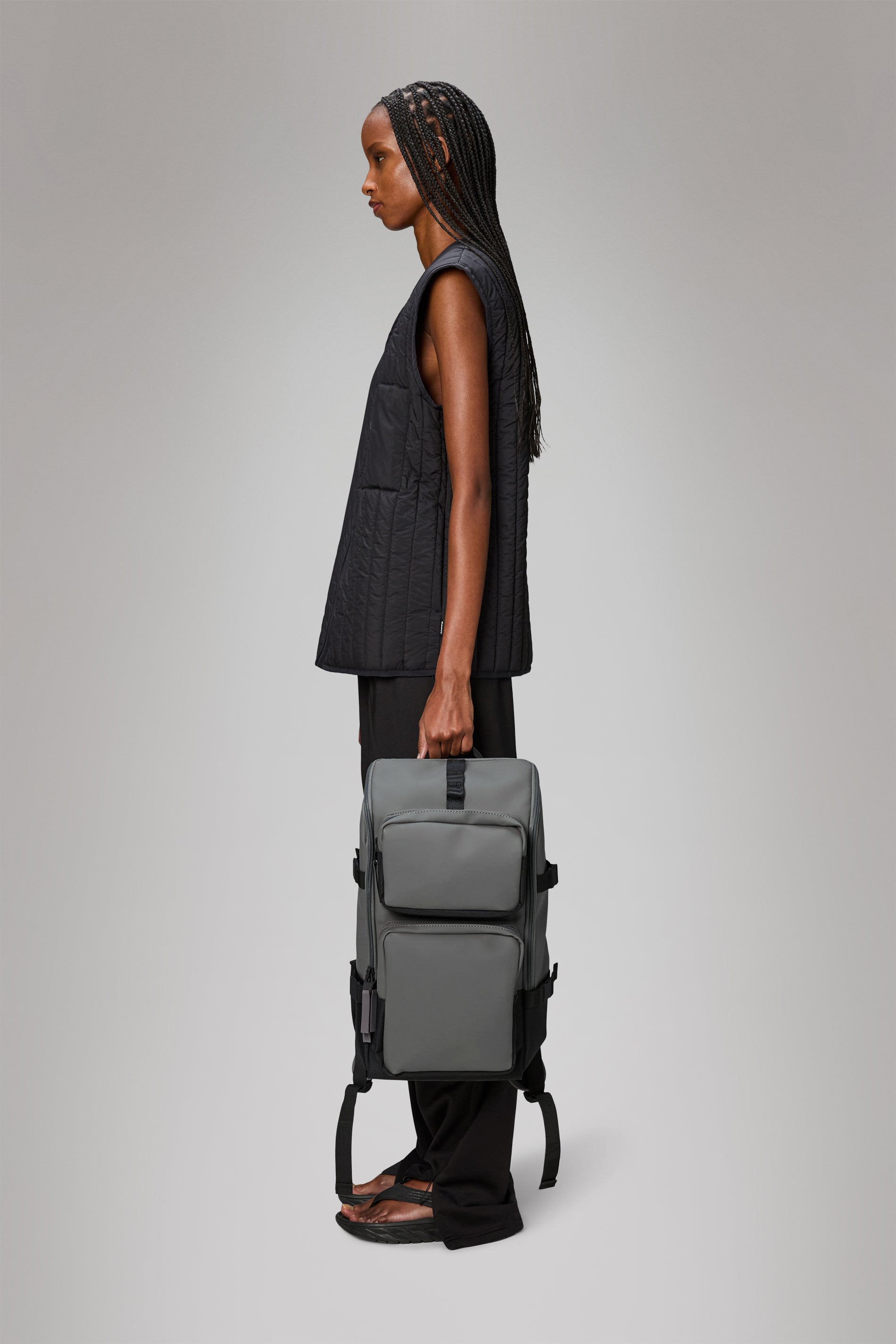 RAINS Trail Cargo Backpack Grey 14L H45 x D12 x W26 cm Backpack