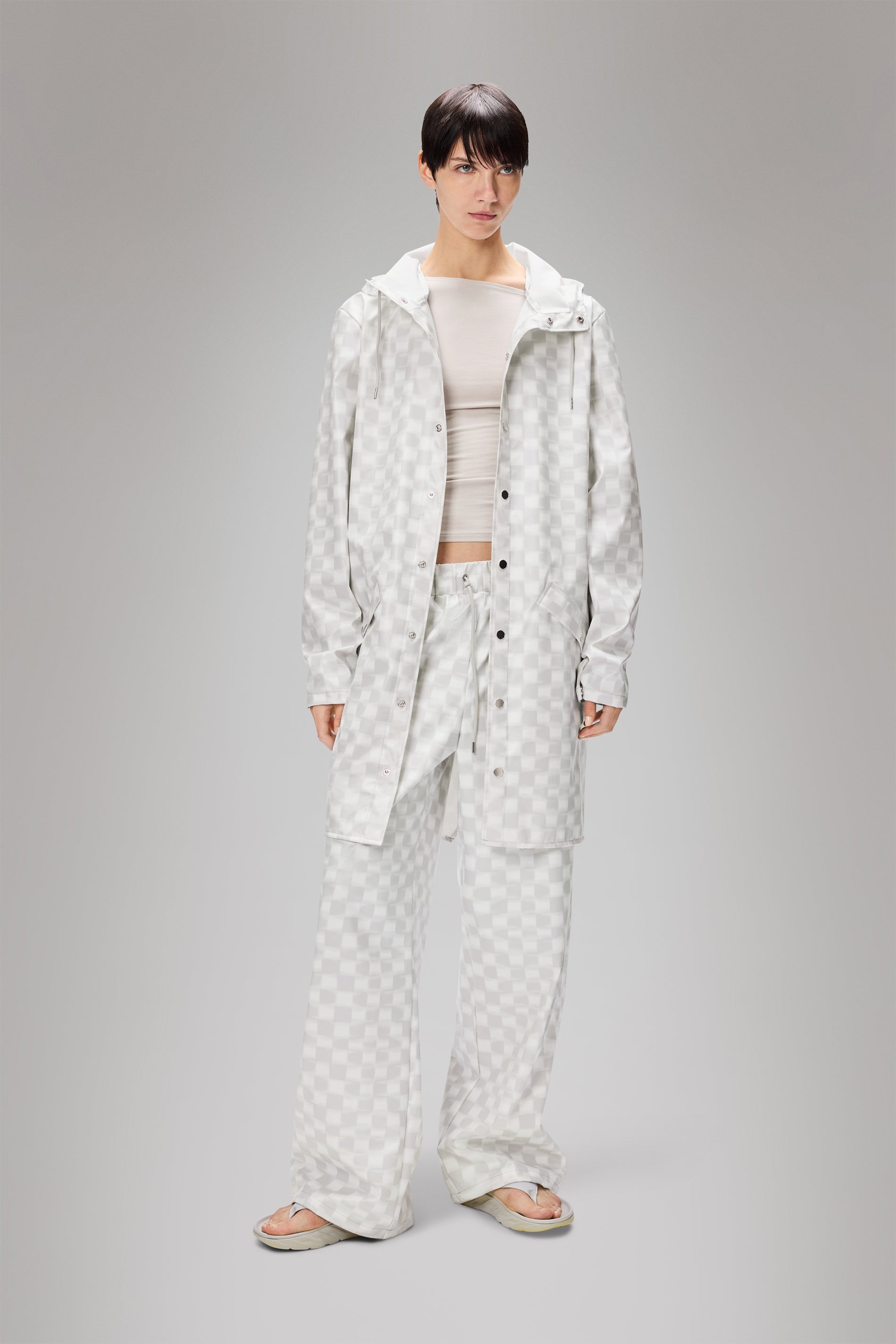 RAINS Long Jacket Warp Jacket