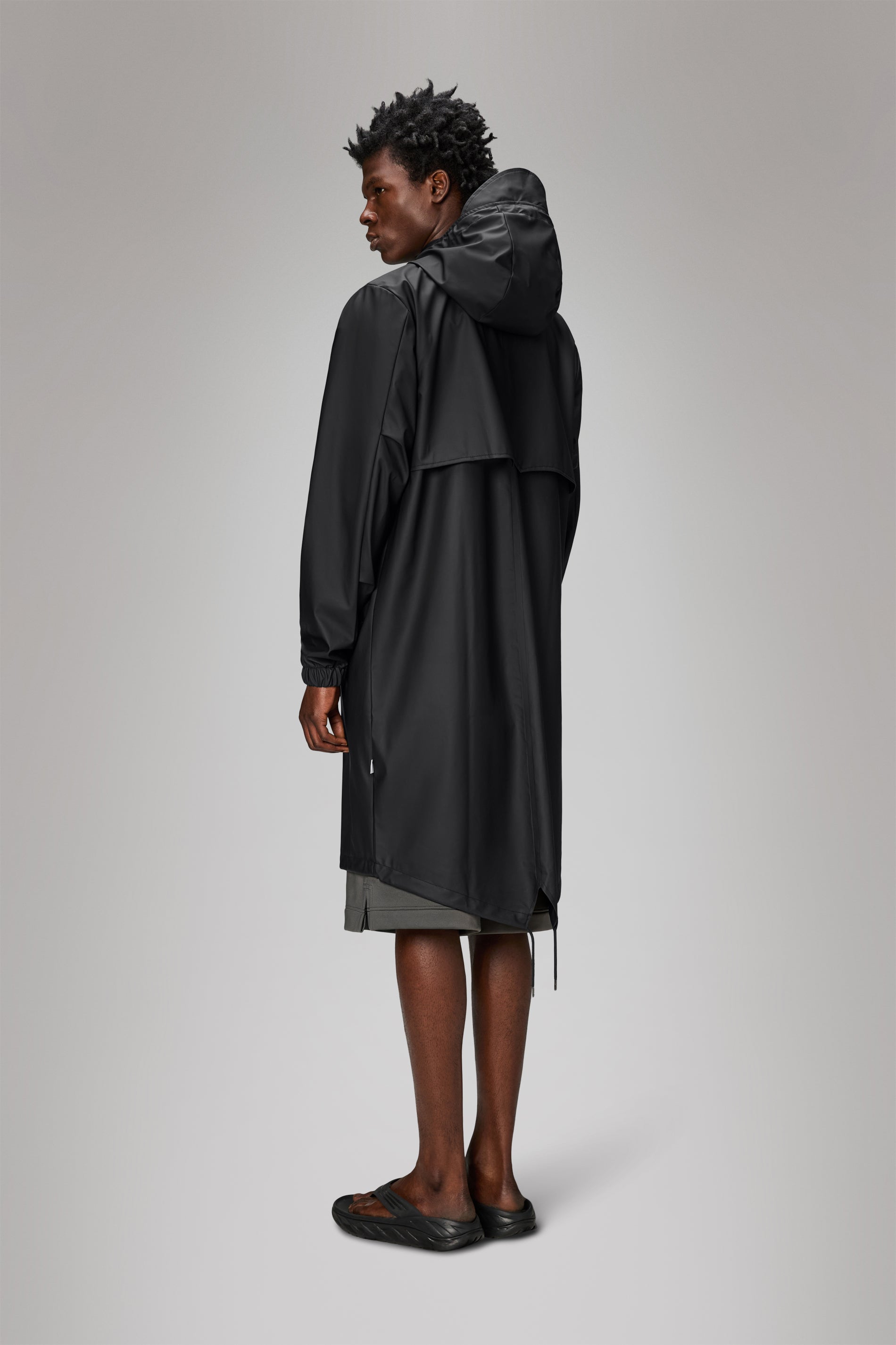 RAINS Fishtail Parka Black Jacket