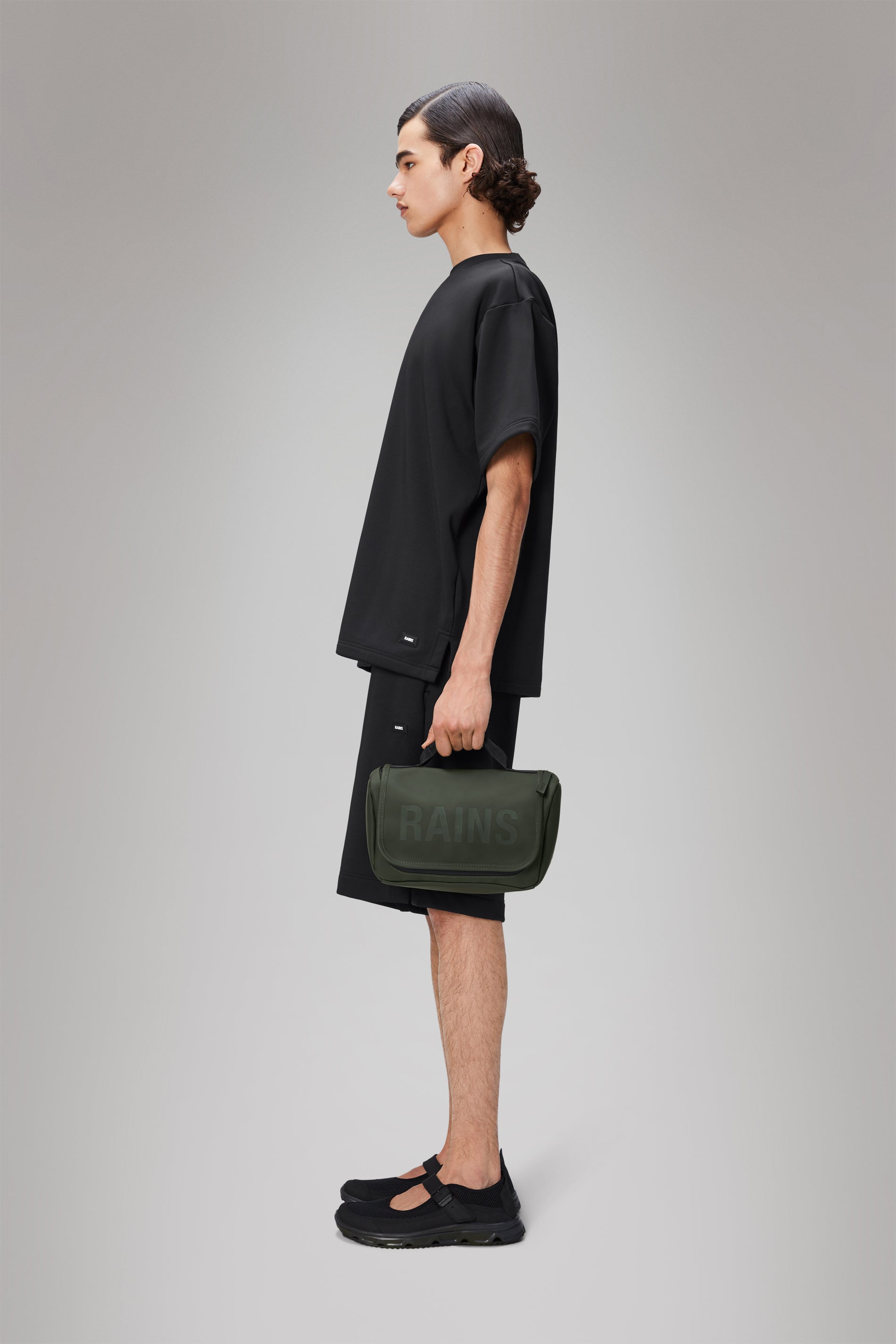 RAINS Texel Wash Bag Green Wash Bag