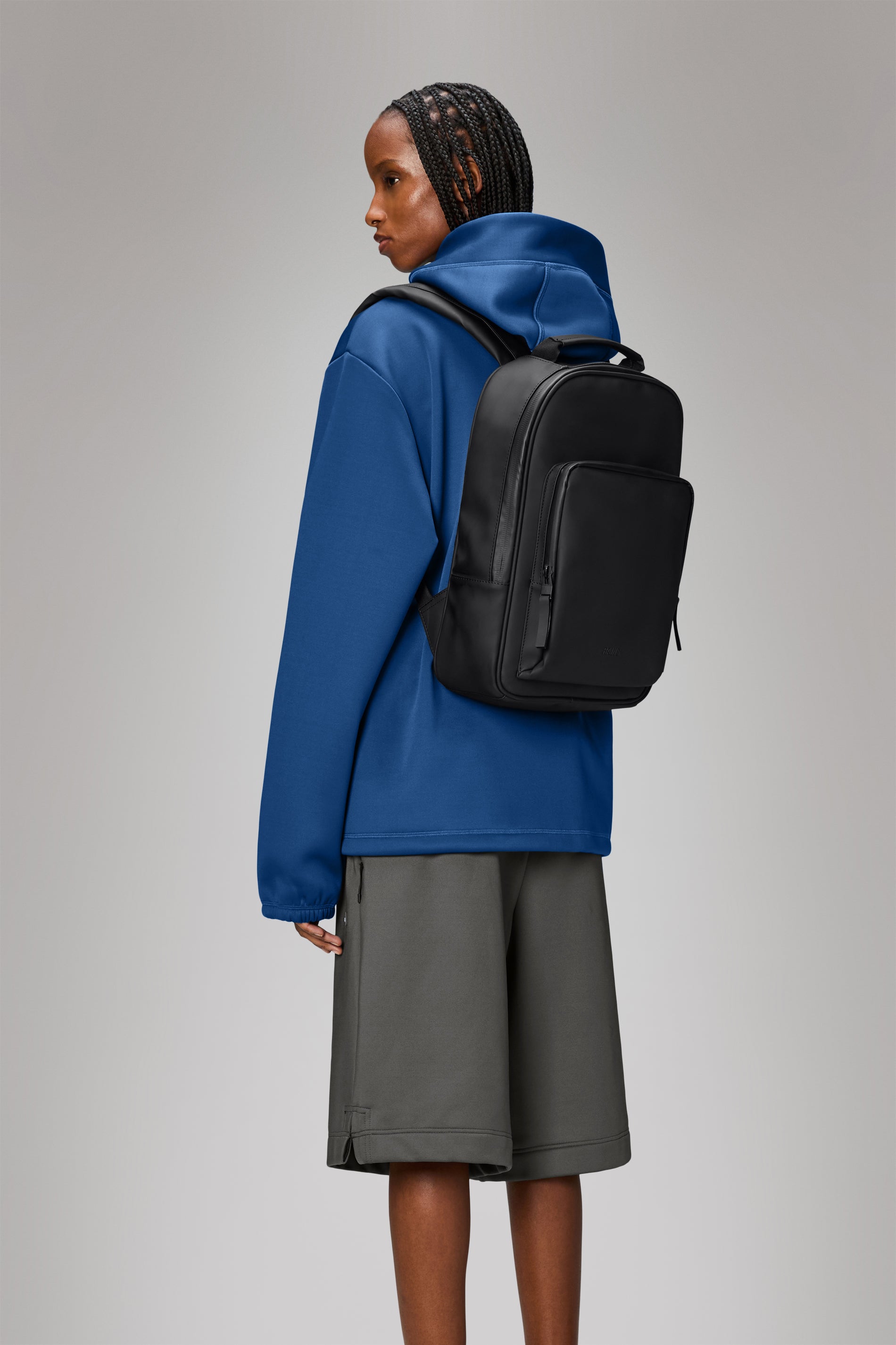 RAINS Book Daypack Black Backpack