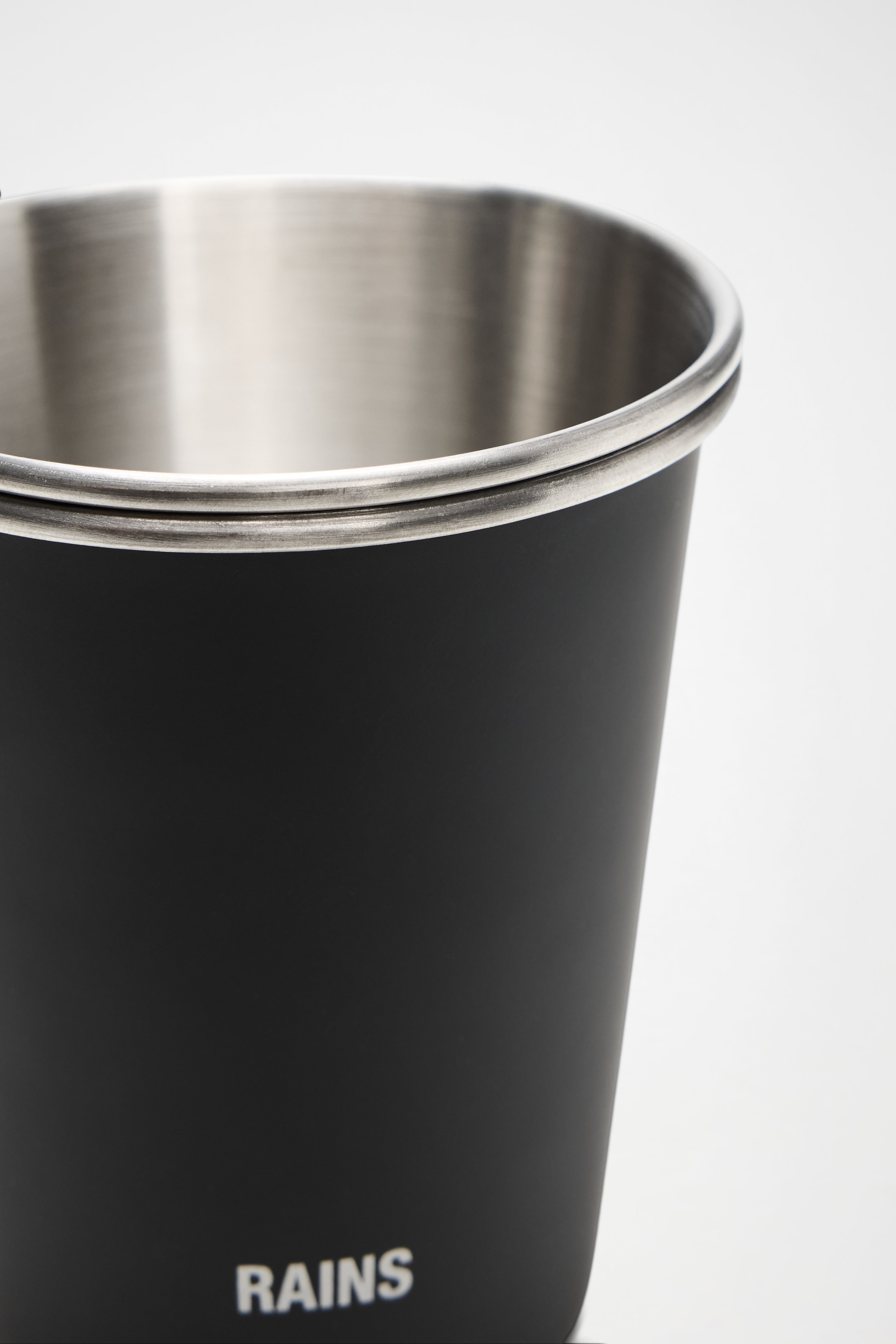RAINS Stainless Steel 2-Pack Cups 300ml Black