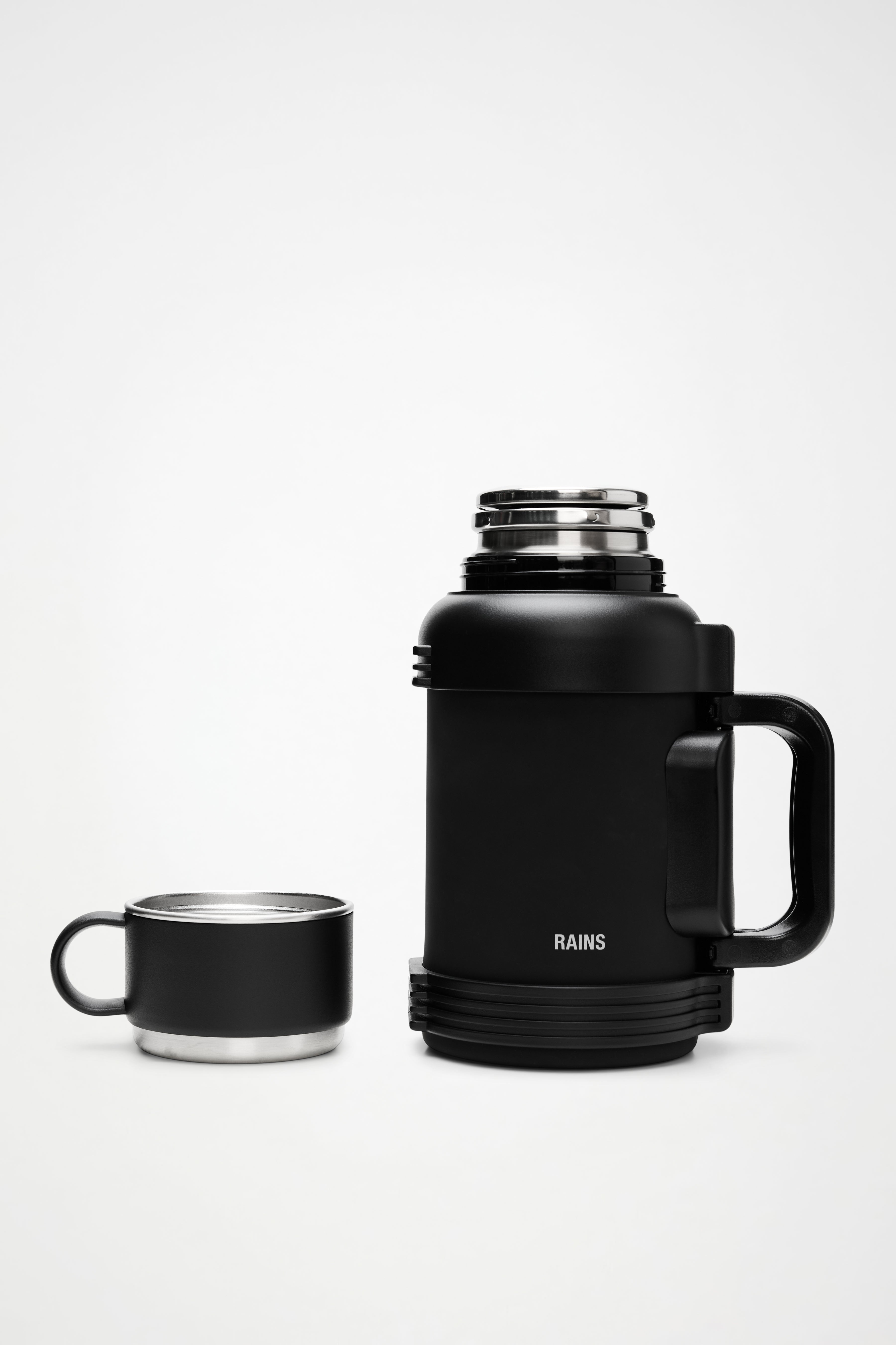 RAINS Stainless Steel Tumbler Vacuum Flask 1300ml Black
