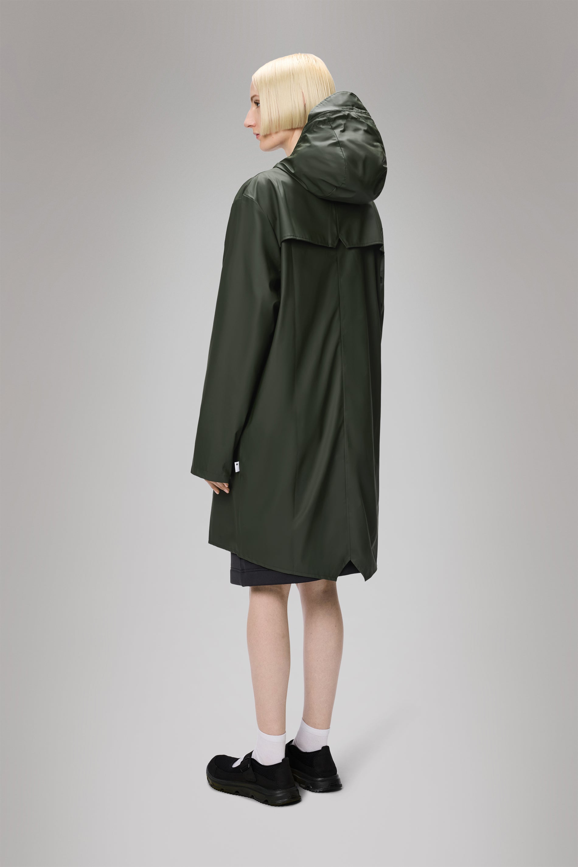 RAINS Long Jacket Green Jacket