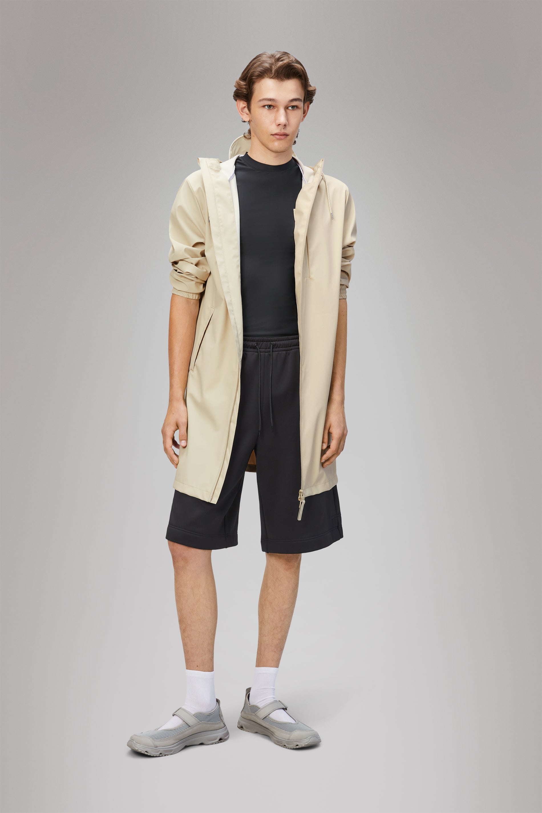 RAINS Long Storm Breaker Dune Jacket