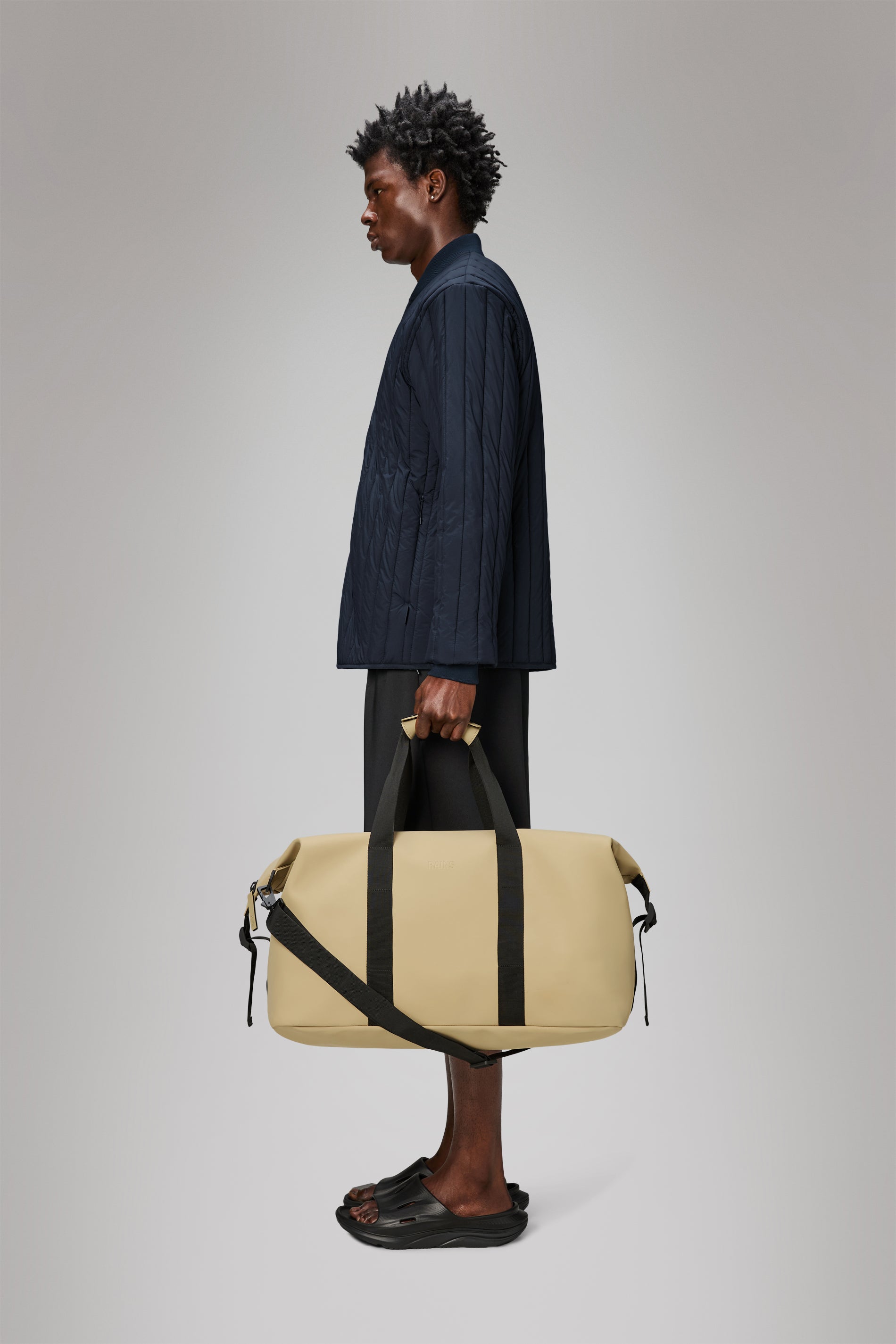 RAINS Hilo Weekend Bag Sand Weekender