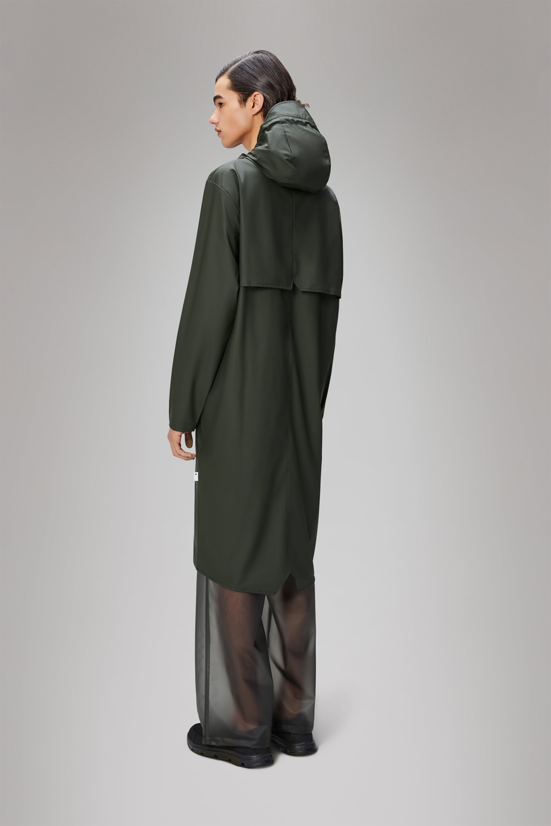 RAINS Longer Jacket Green Jacket