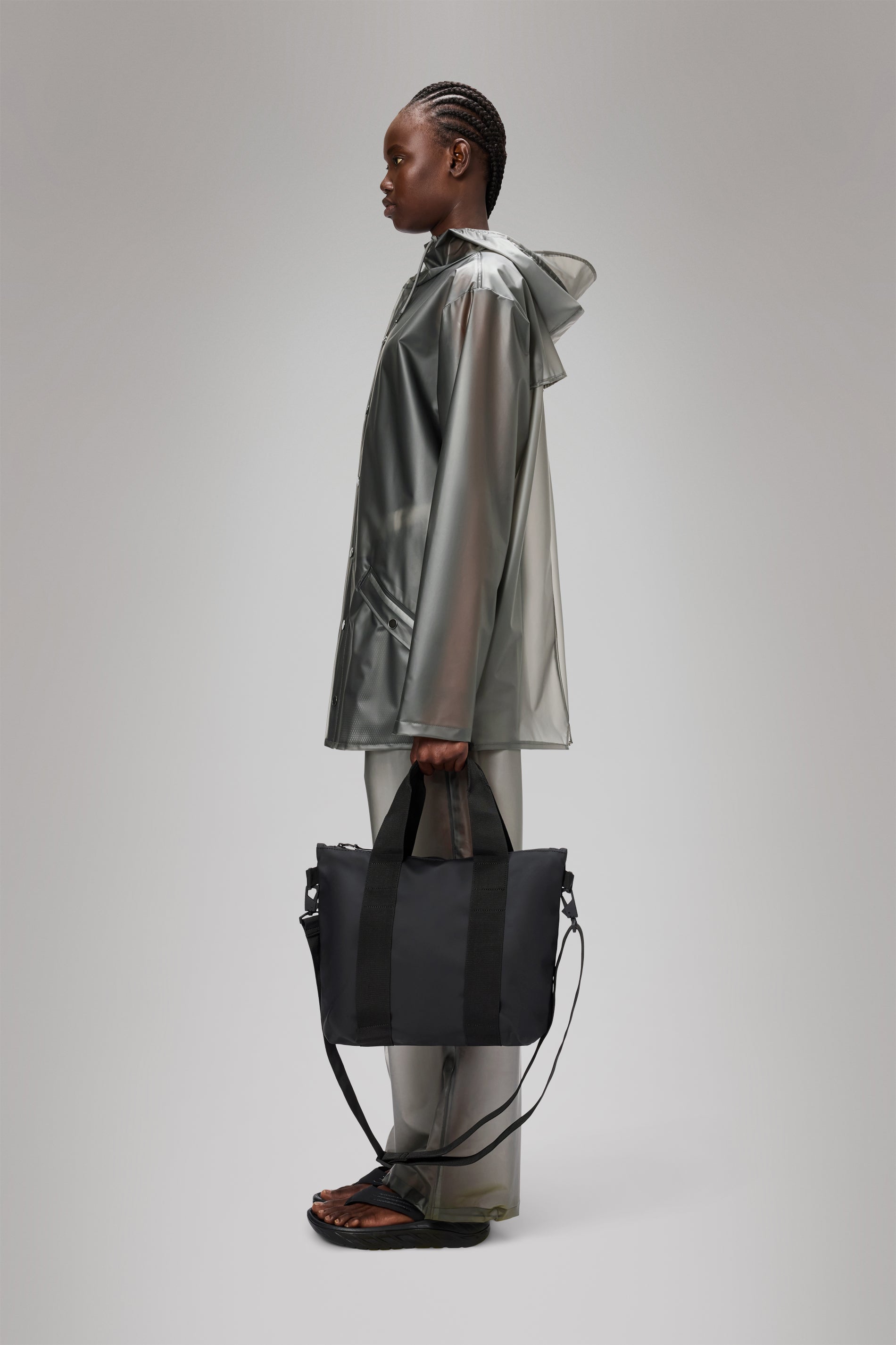 RAINS Tote Bag Micro Black Tote