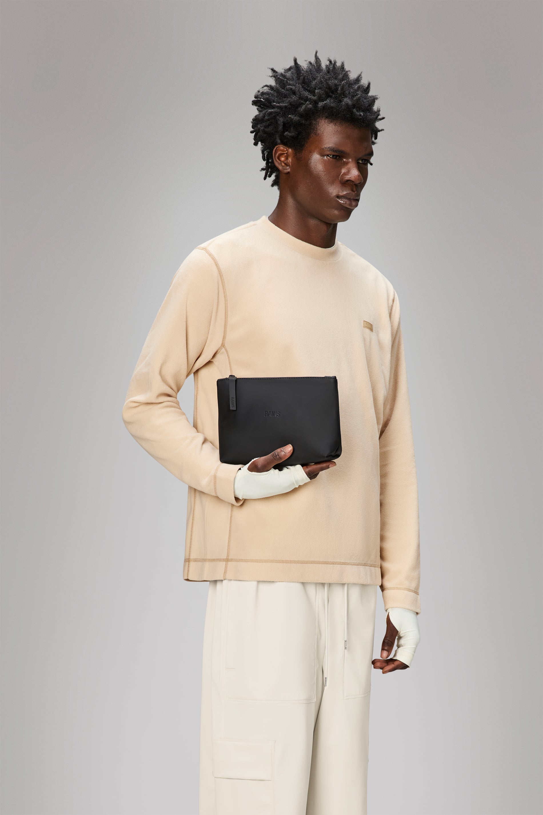 RAINS Cosmetic Bag Black Wash Bag