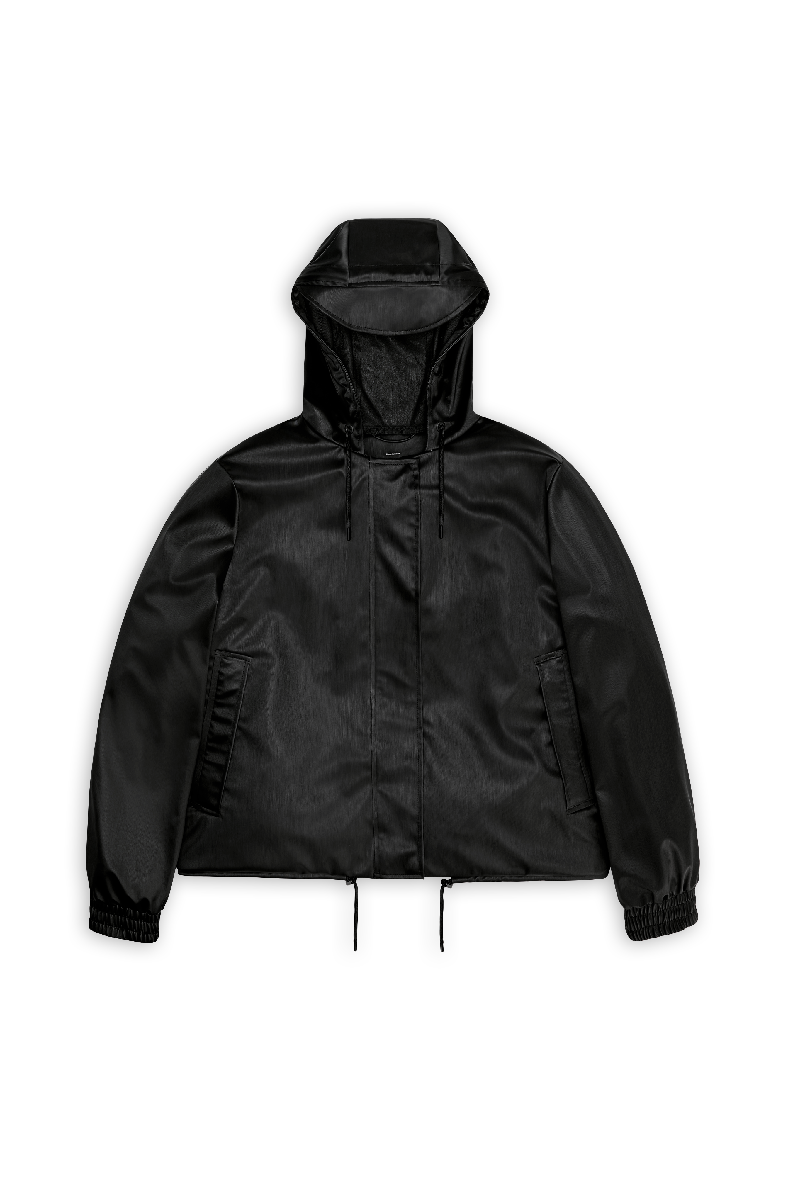 RAINS String W Jacket Black Grain Jacket