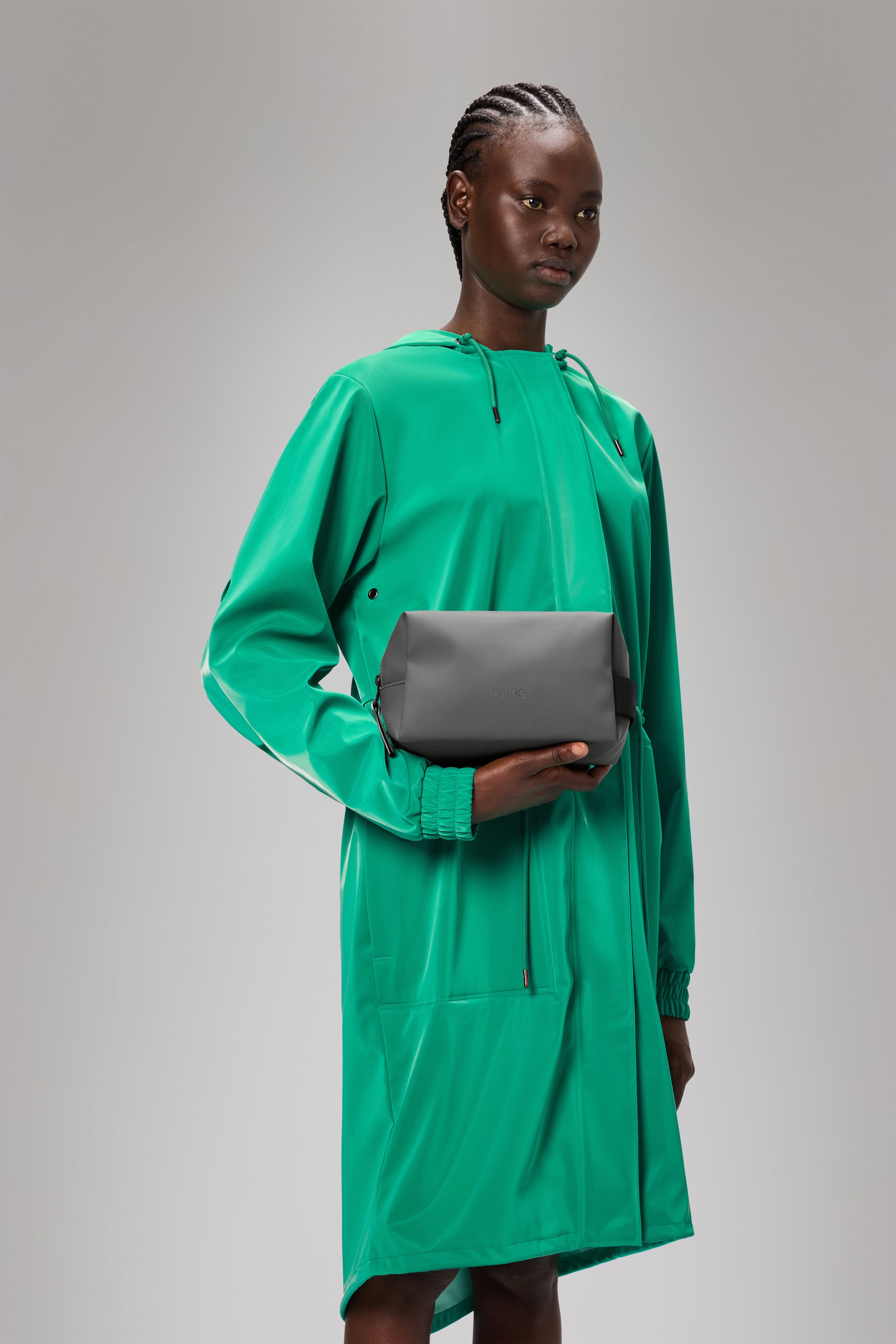 RAINS Wash Bag Small Grey Wash Bag