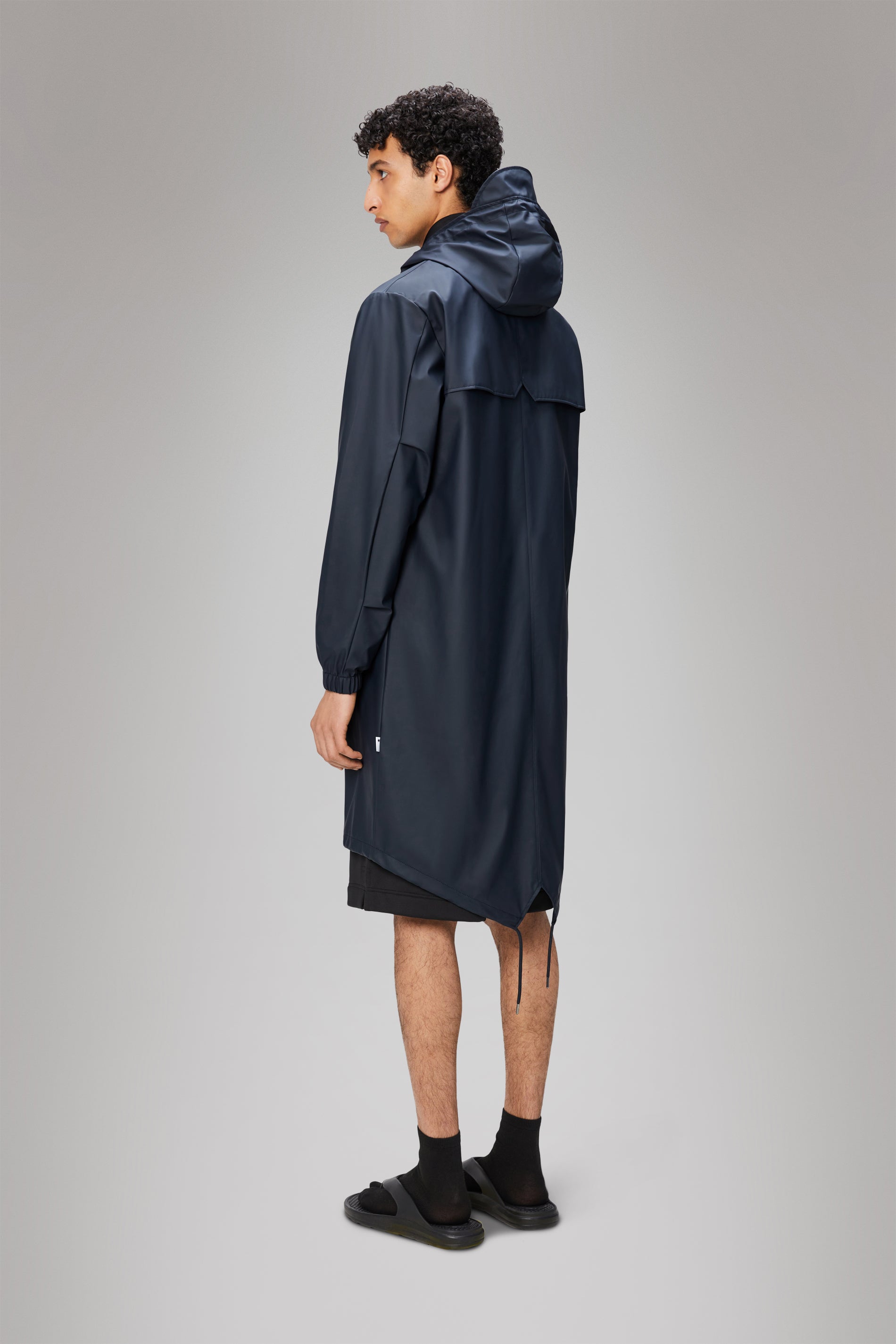 RAINS Fishtail Parka Navy Jacket