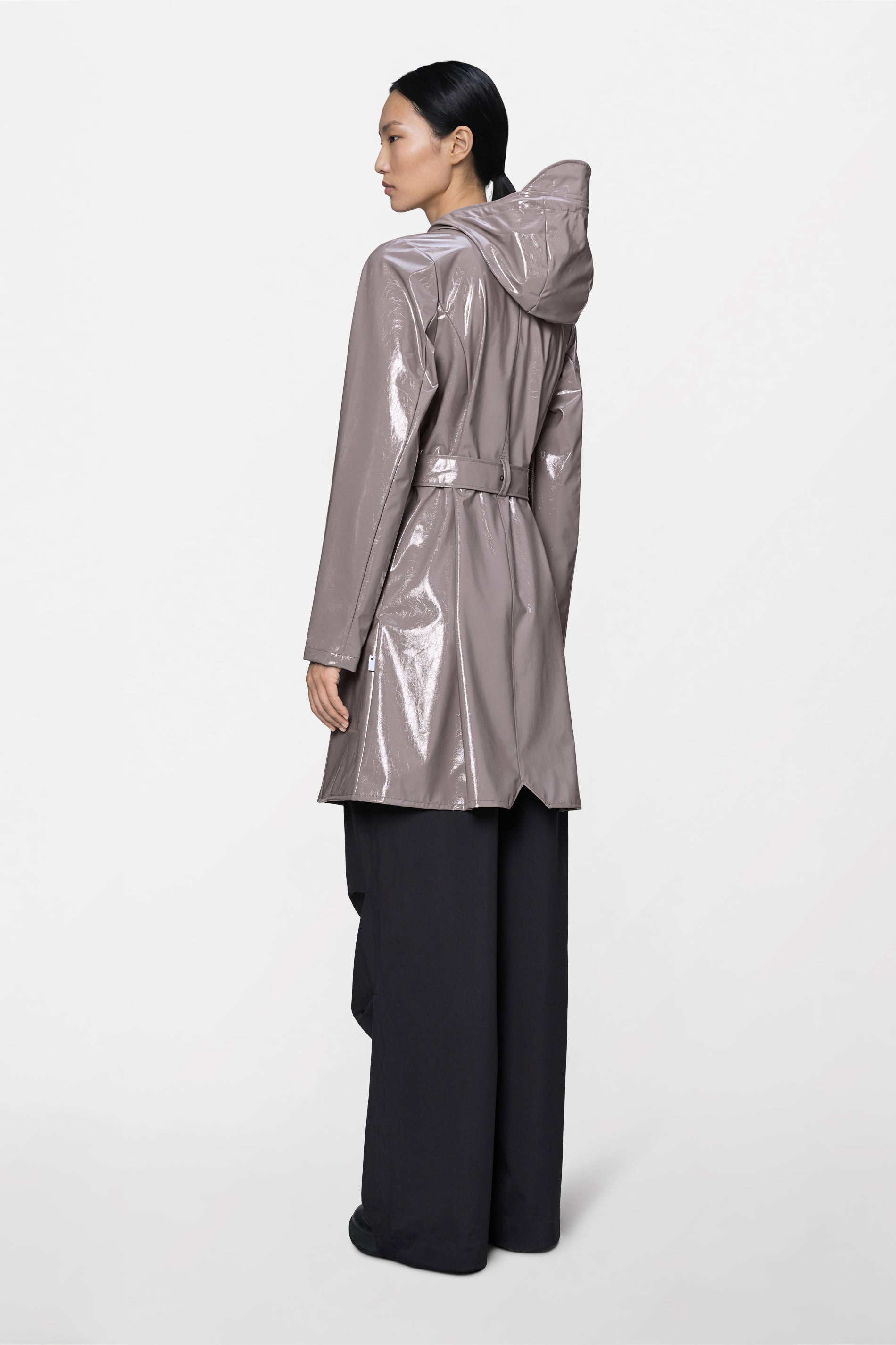 RAINS Curve Long Jacket Cinder Glaze Jacket