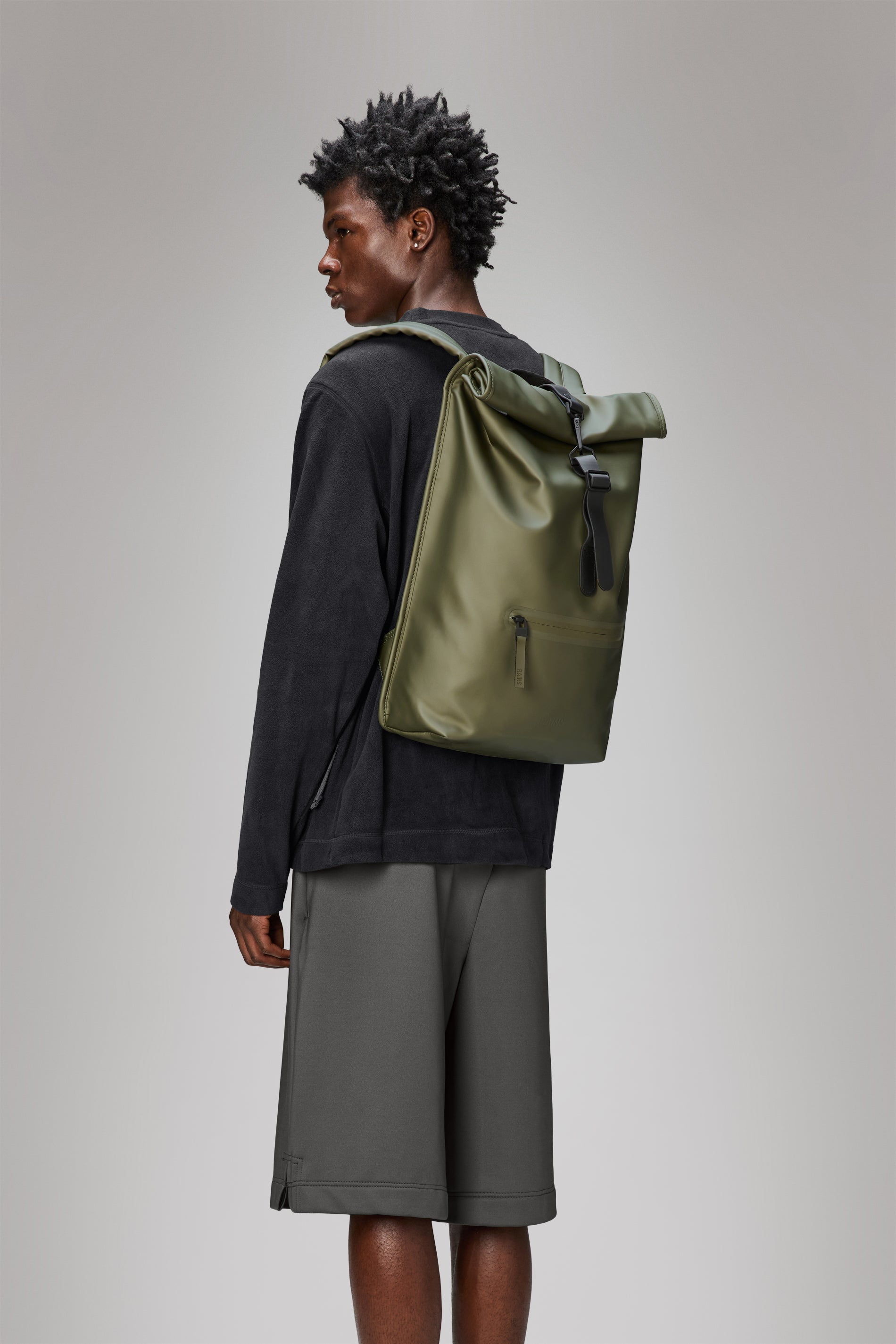 RAINS Rolltop Rucksack Revel Backpack