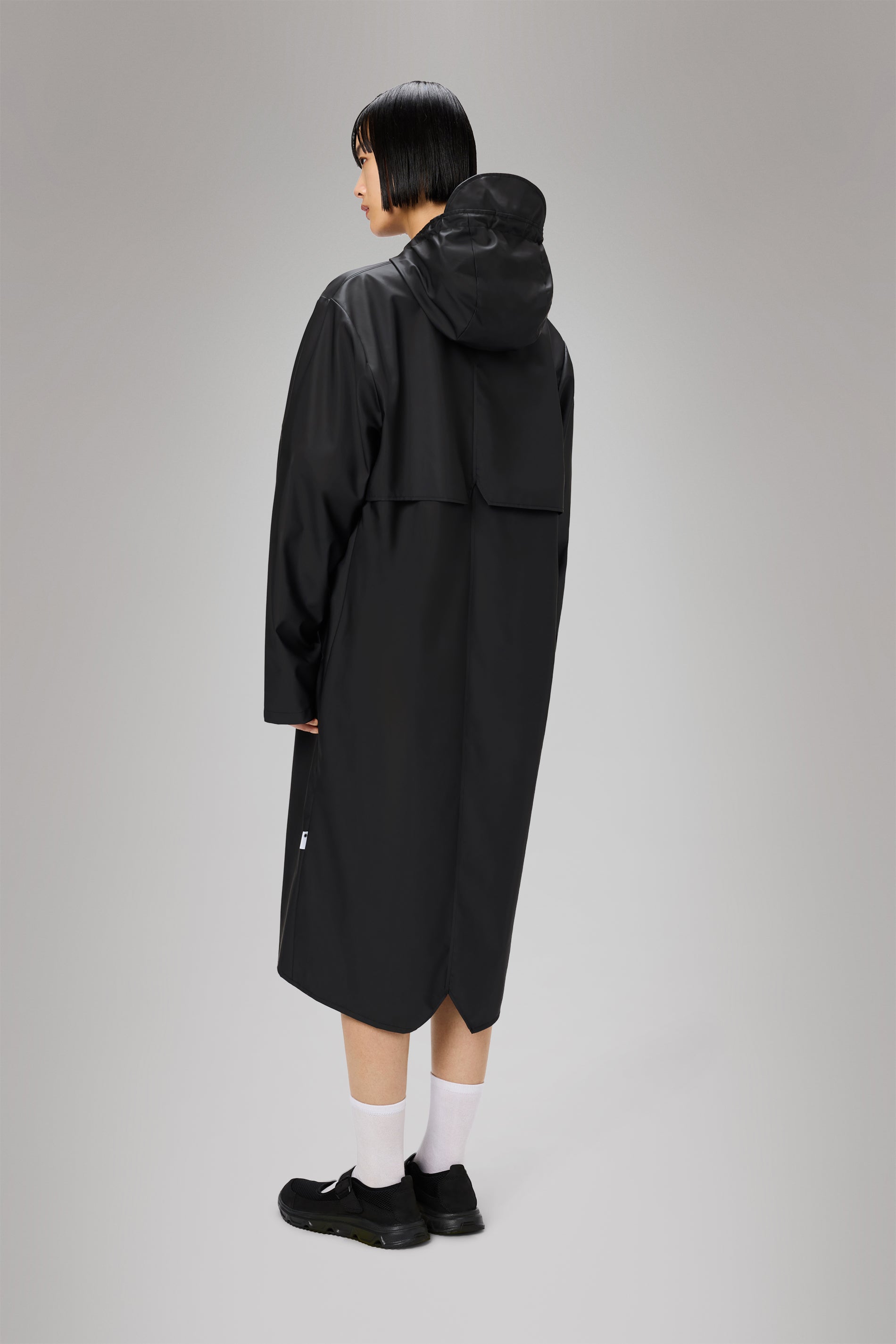 RAINS Longer Jacket Black Jacket