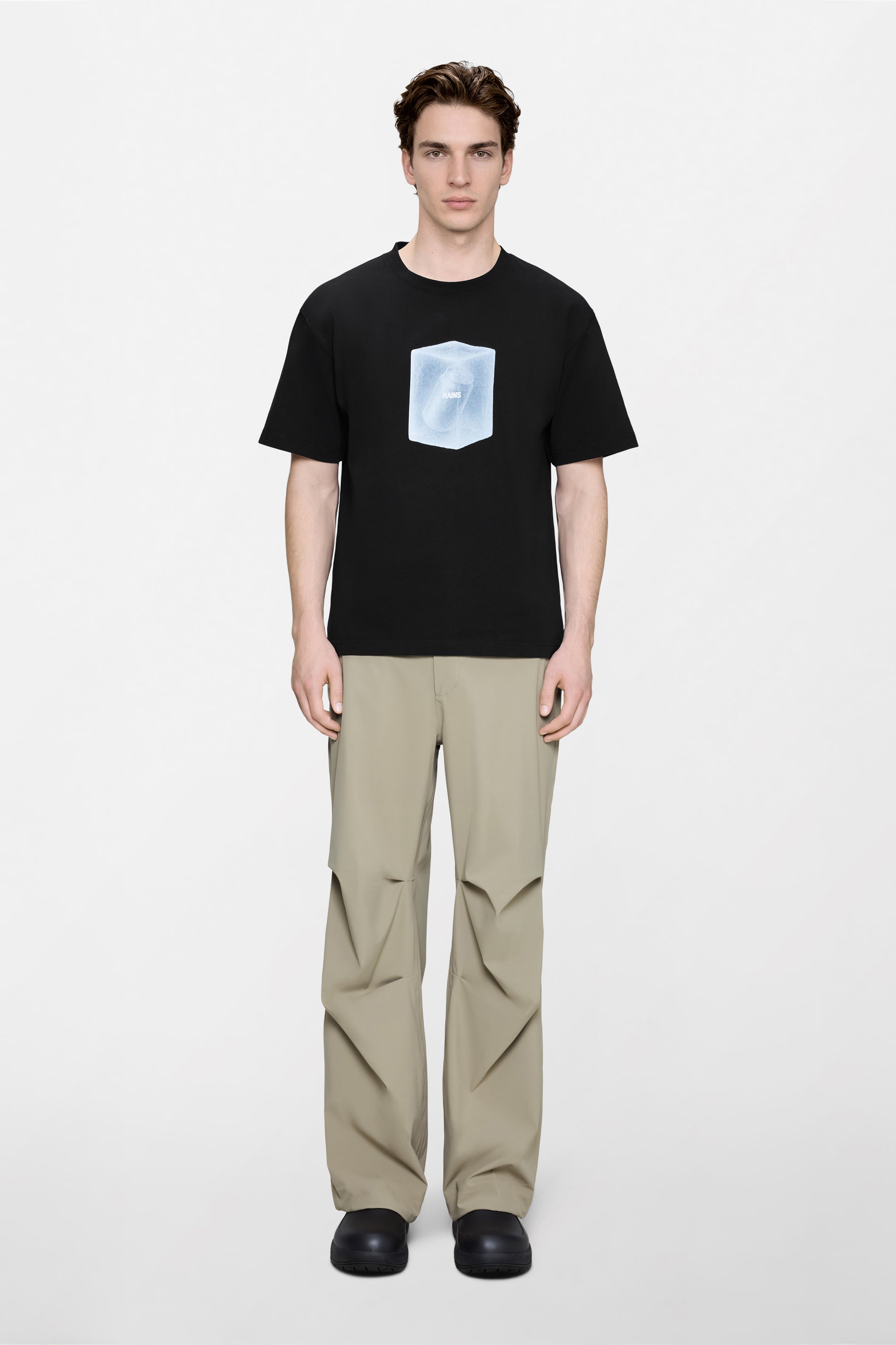 RAINS Classic T-shirt Liquid Black T-shirt