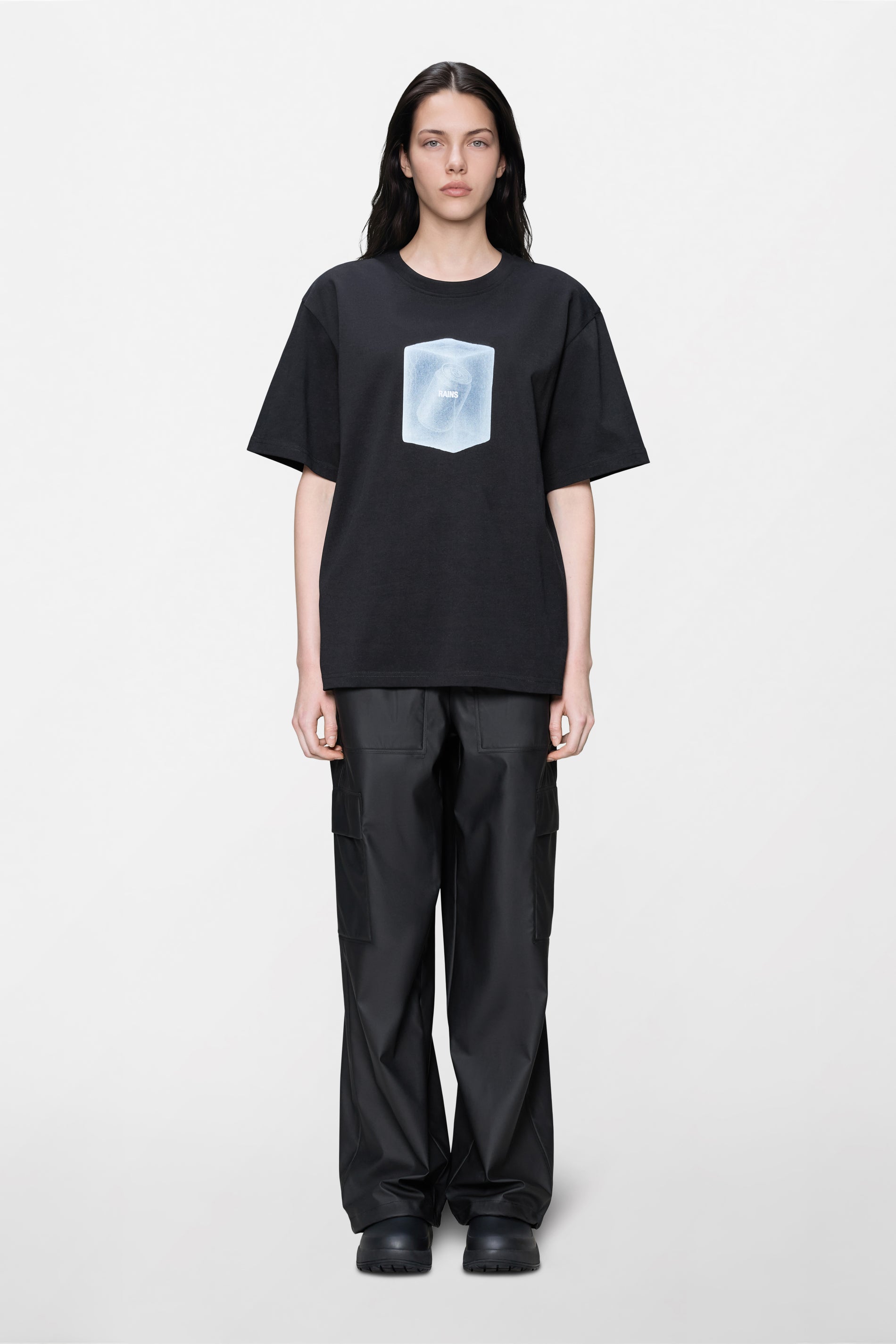 RAINS Classic T-shirt Liquid Black T-shirt
