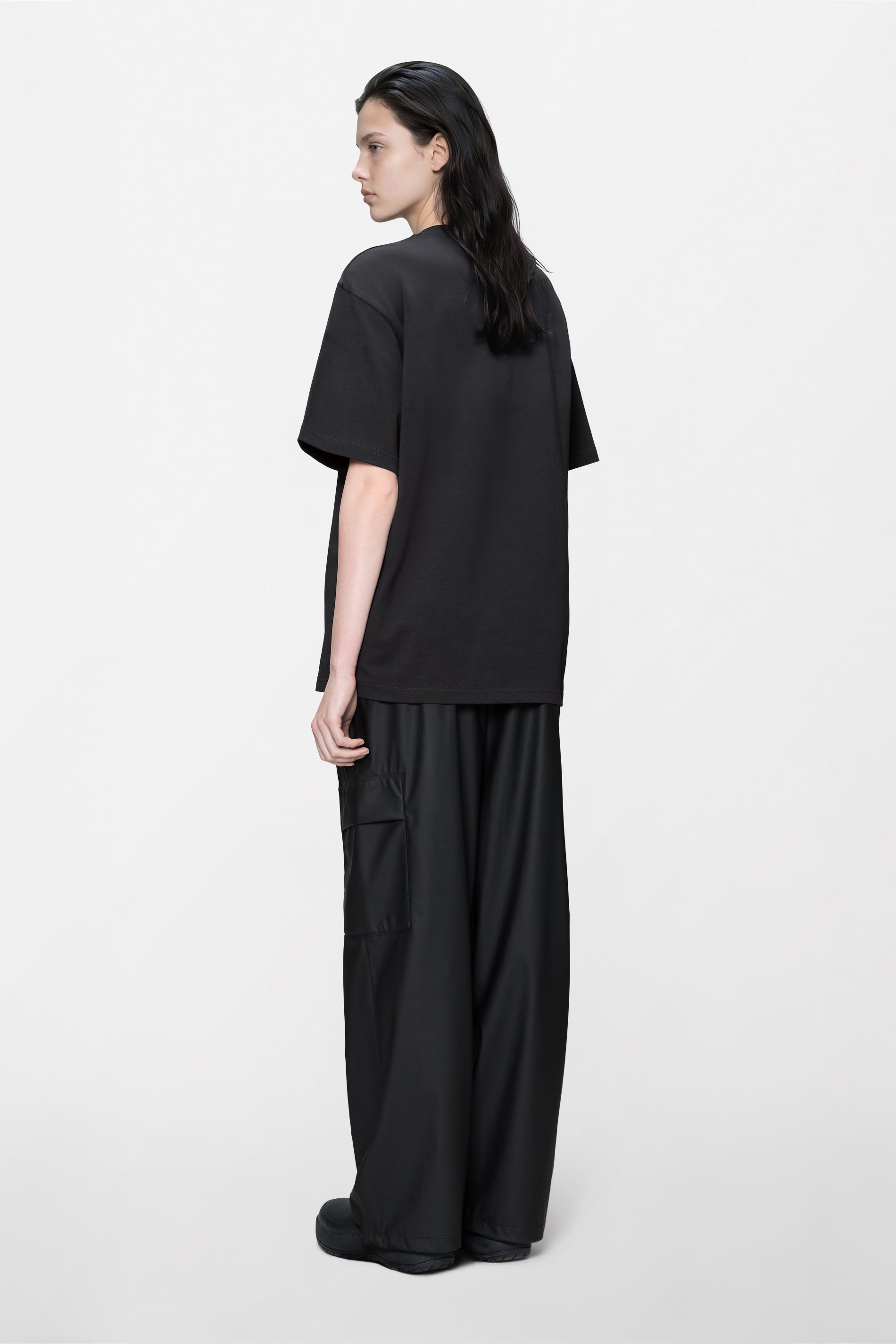 RAINS Classic T-shirt Cubes Black T-shirt