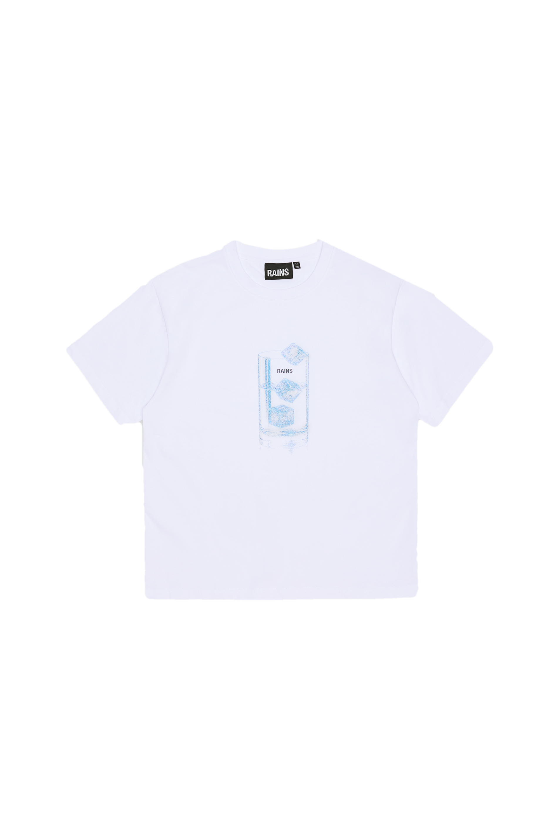 RAINS Classic T-shirt Cubes White T-shirt