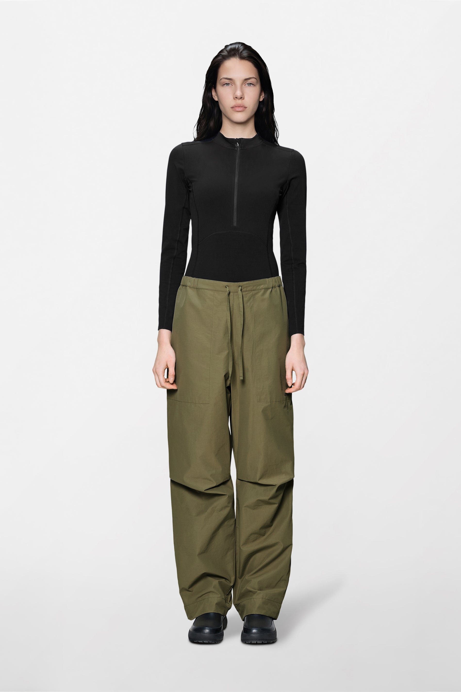RAINS Light Woven Pants Wide Moss Pants