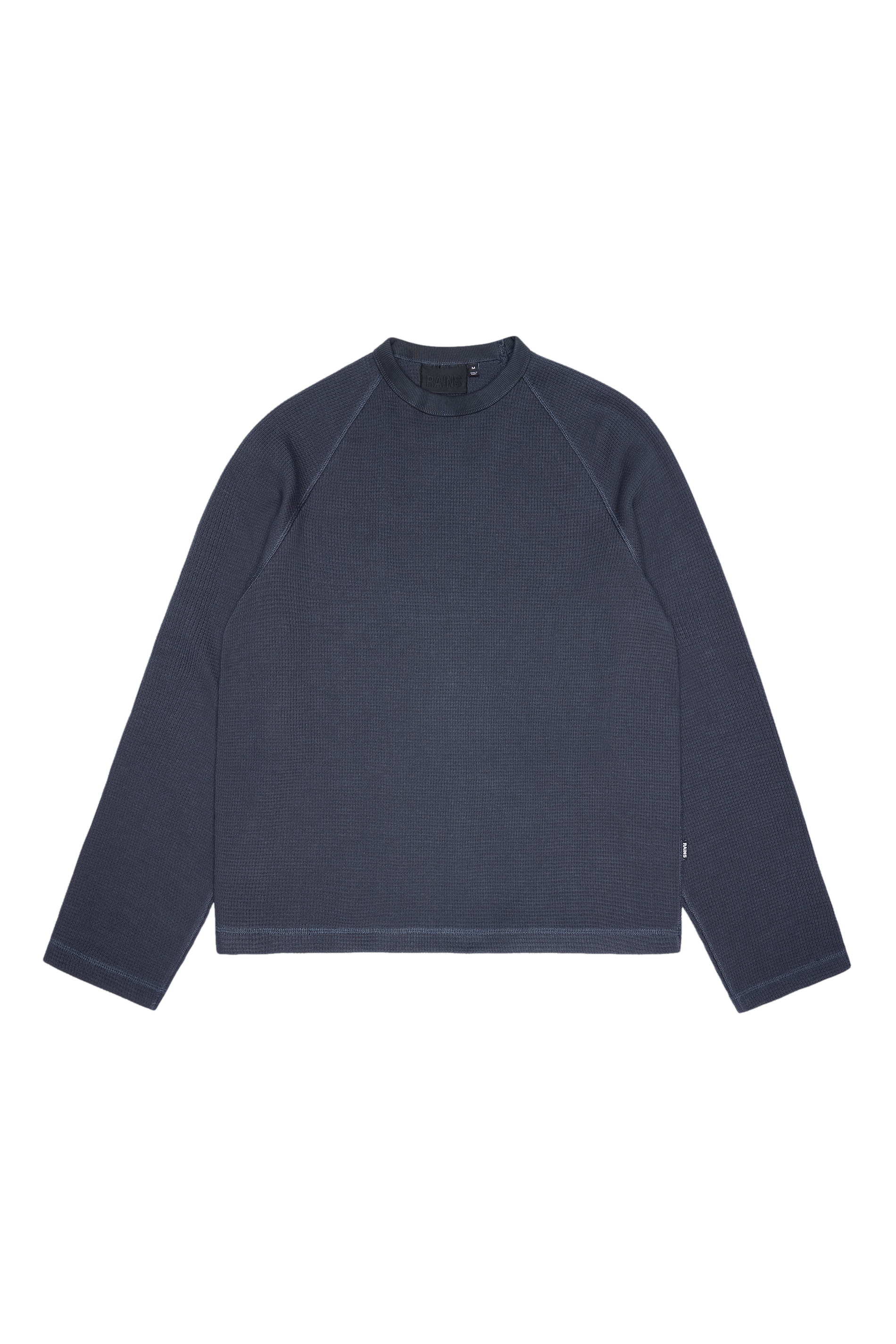 RAINS Waffle Long Sleeve T-Shirt Rains Navy Long Sleeve