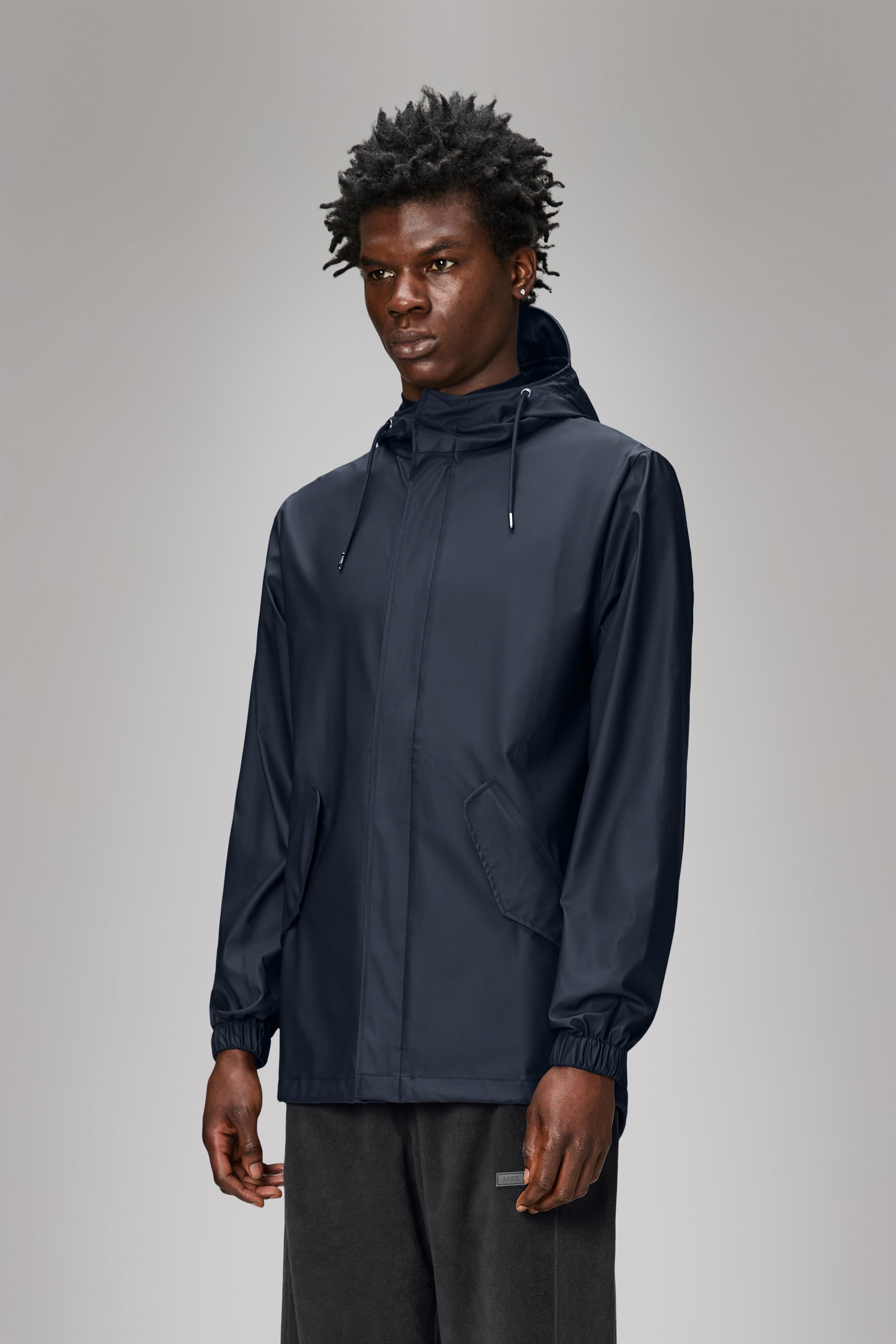Rains Fishtail Jacket Navy Jacket