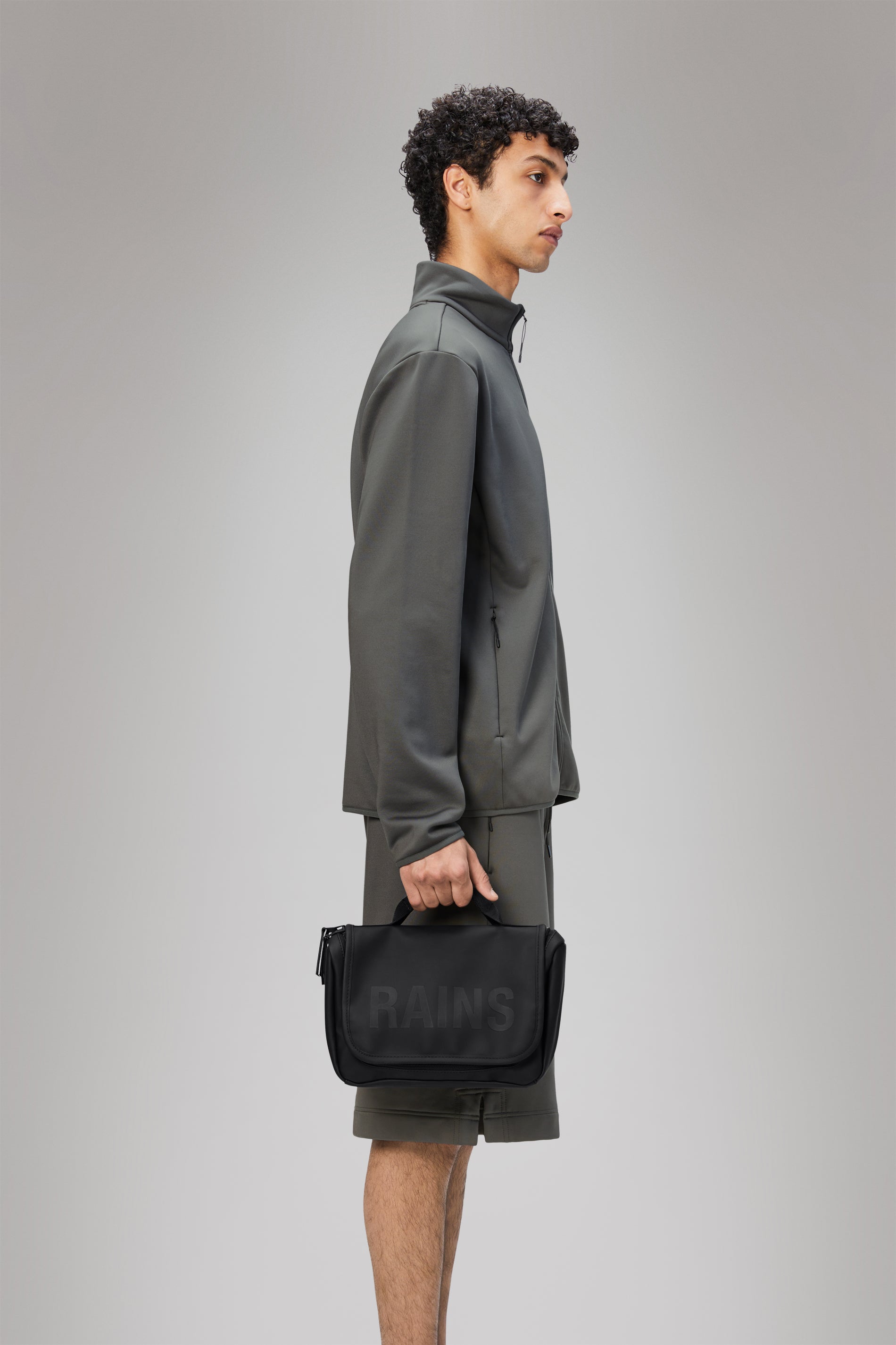 RAINS Texel Wash Bag Black Wash Bag