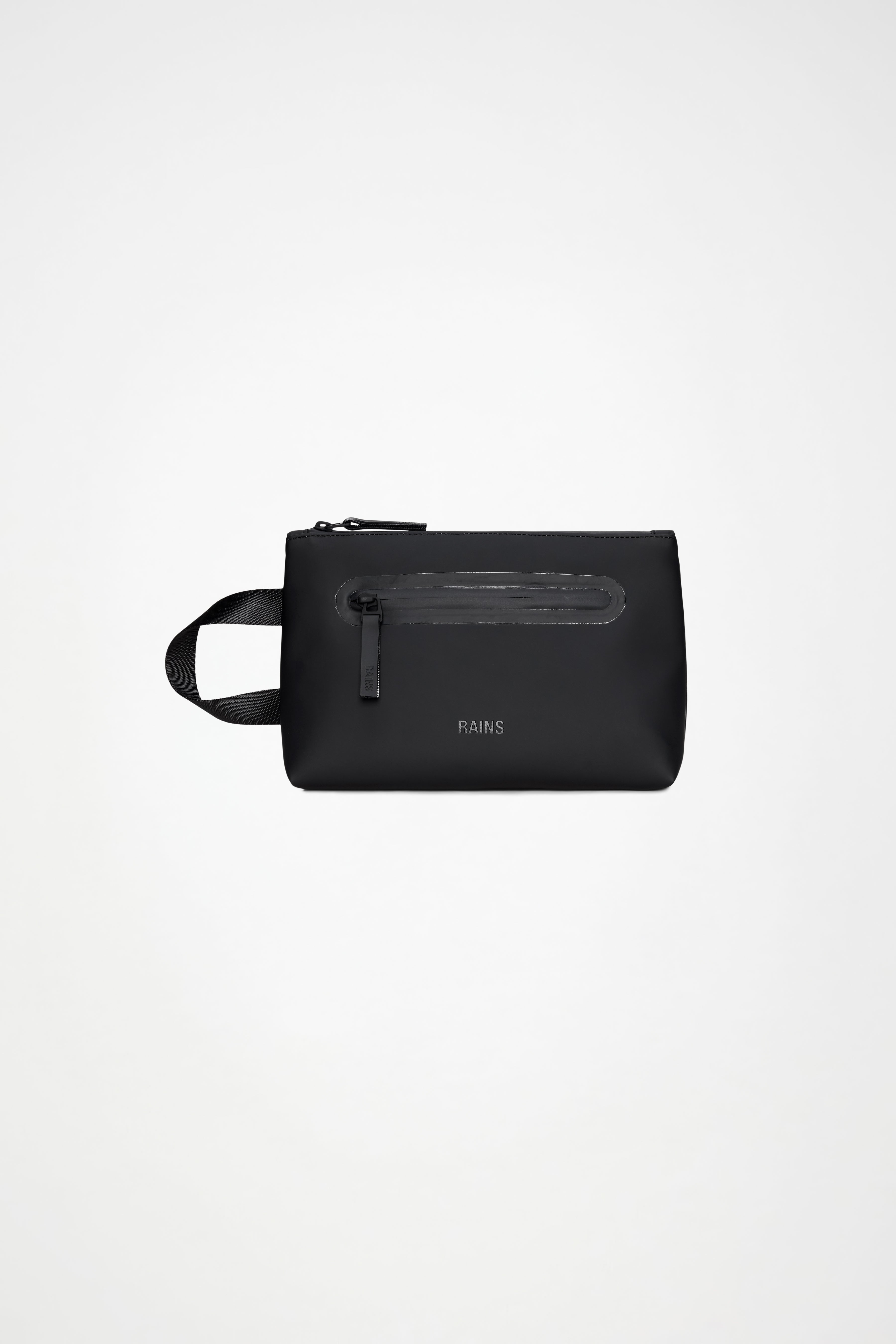 RAINS 2 Zip Cosmetic Bag Large Black Wash Bag