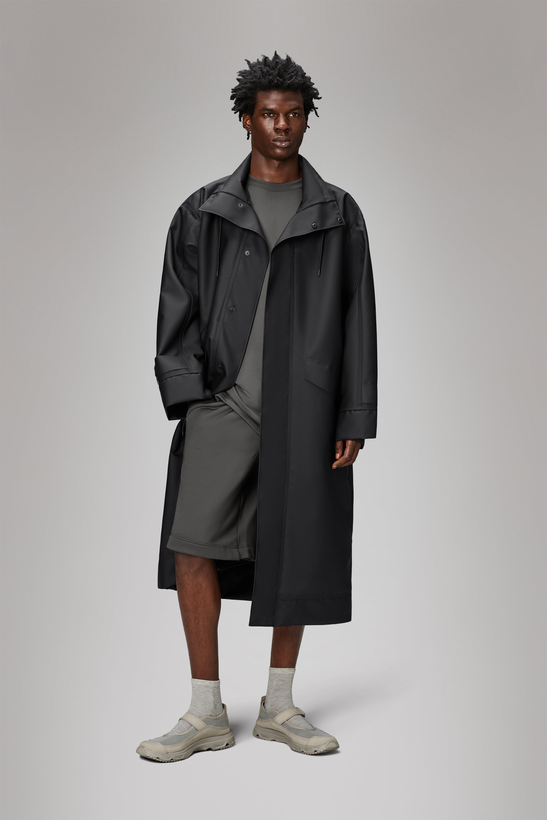 RAINS Vision Longer Jacket Black Jacket