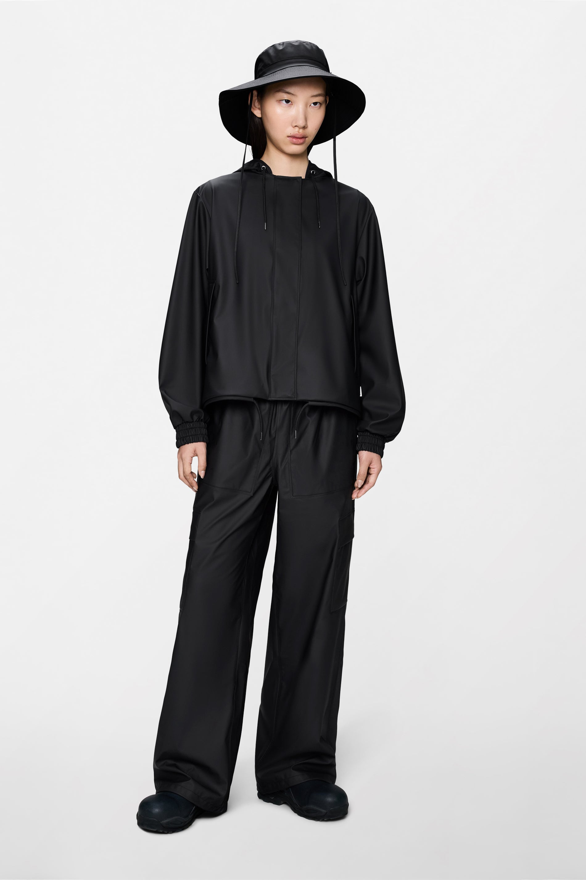RAINS String W Jacket Black Jacket