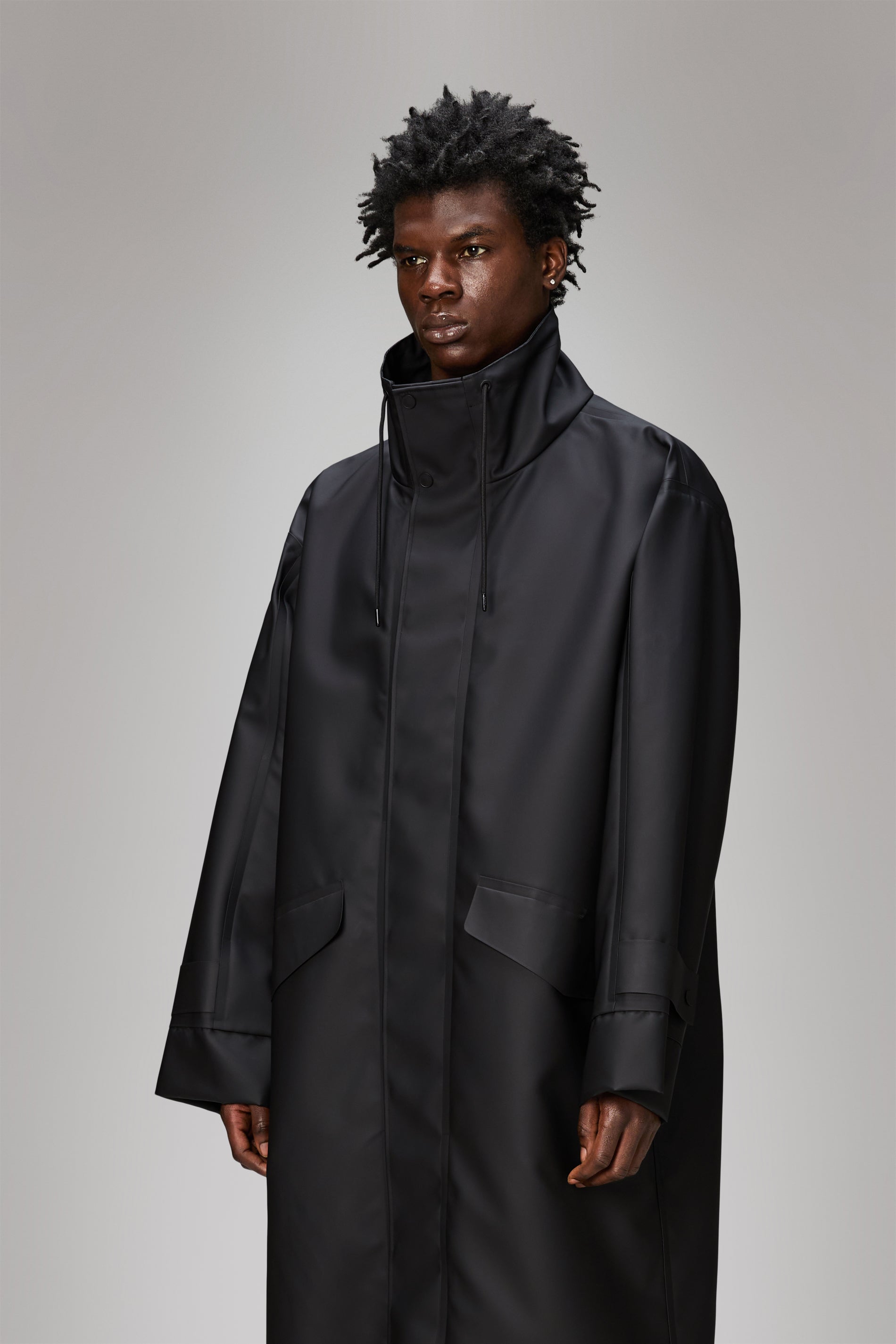 RAINS Vision Longer Jacket Black Jacket