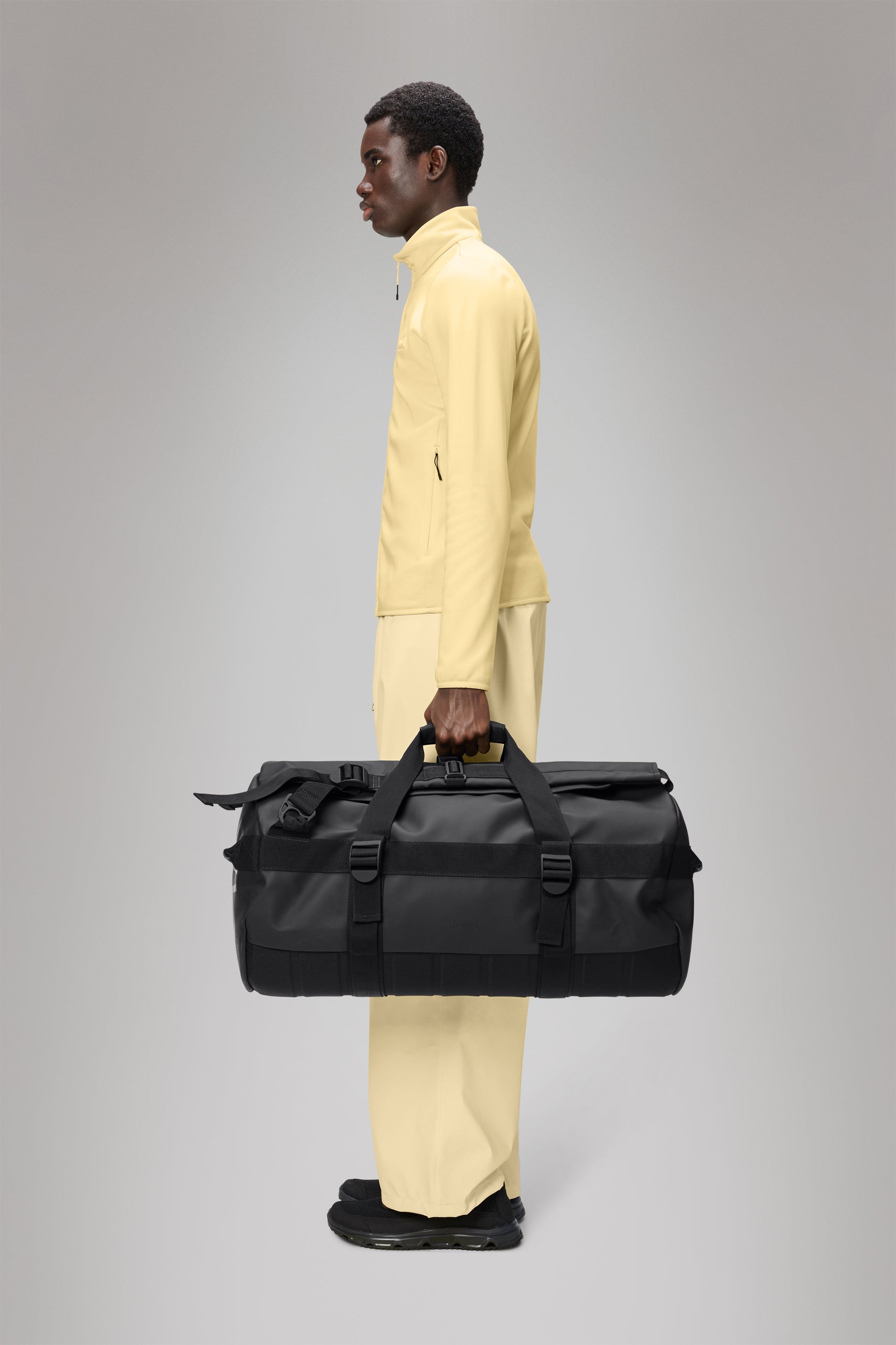 RAINS Texel Duffel Bag Black Duffel