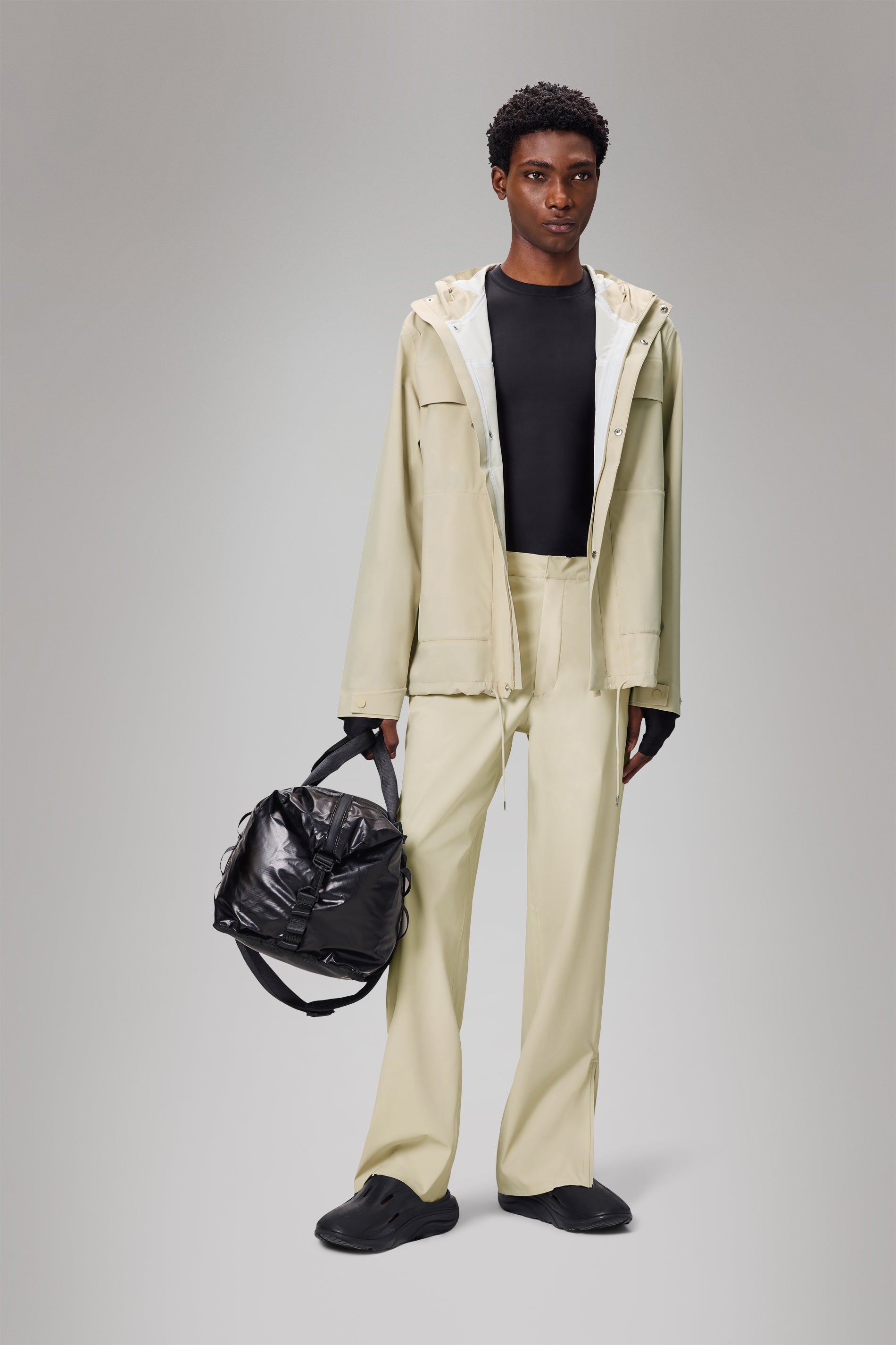 RAINS Suva Hardshell Cargo Jacket Dune Jacket