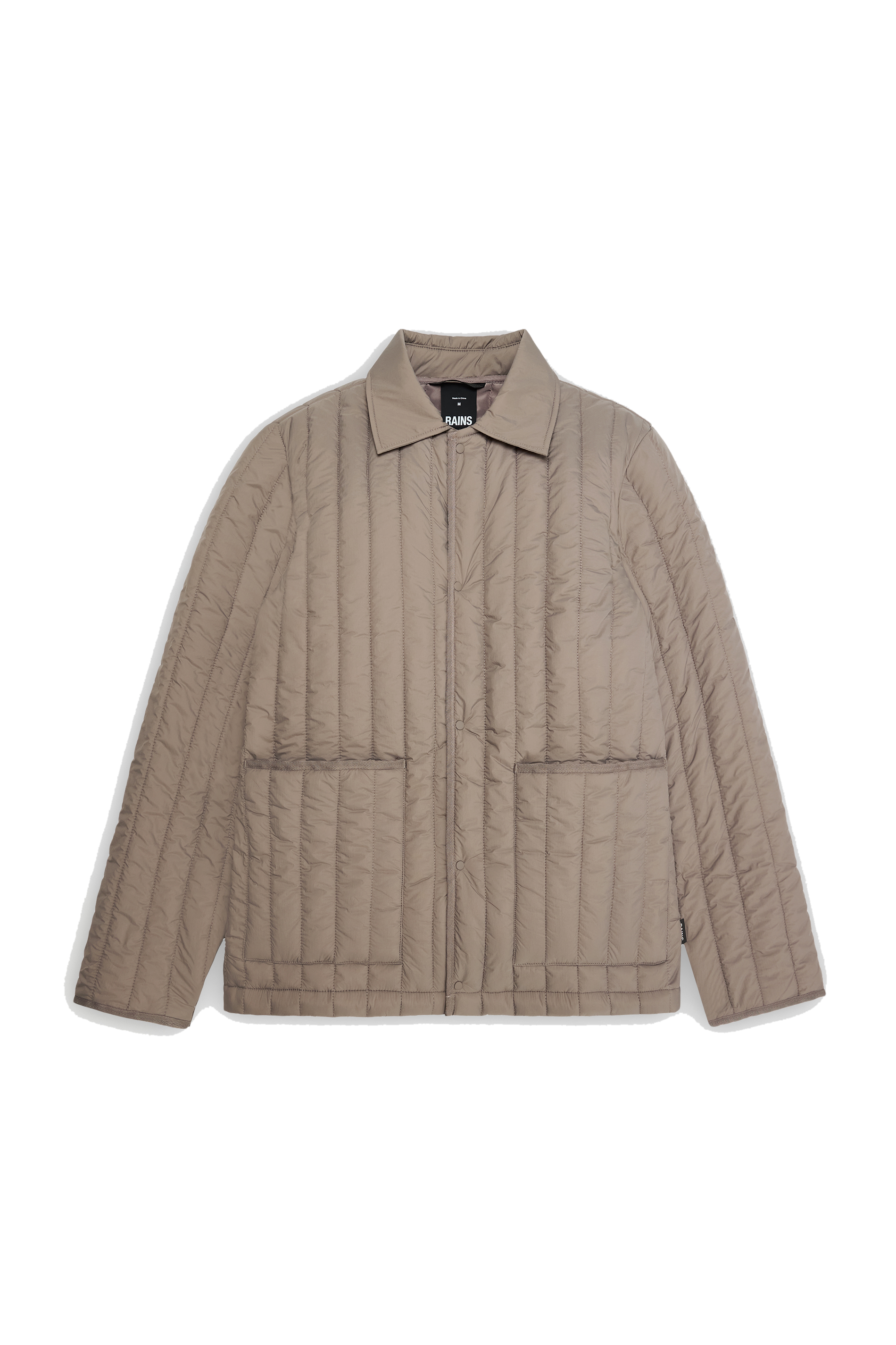 RAINS Banja Liner Overshirt Cinder Long Sleeve