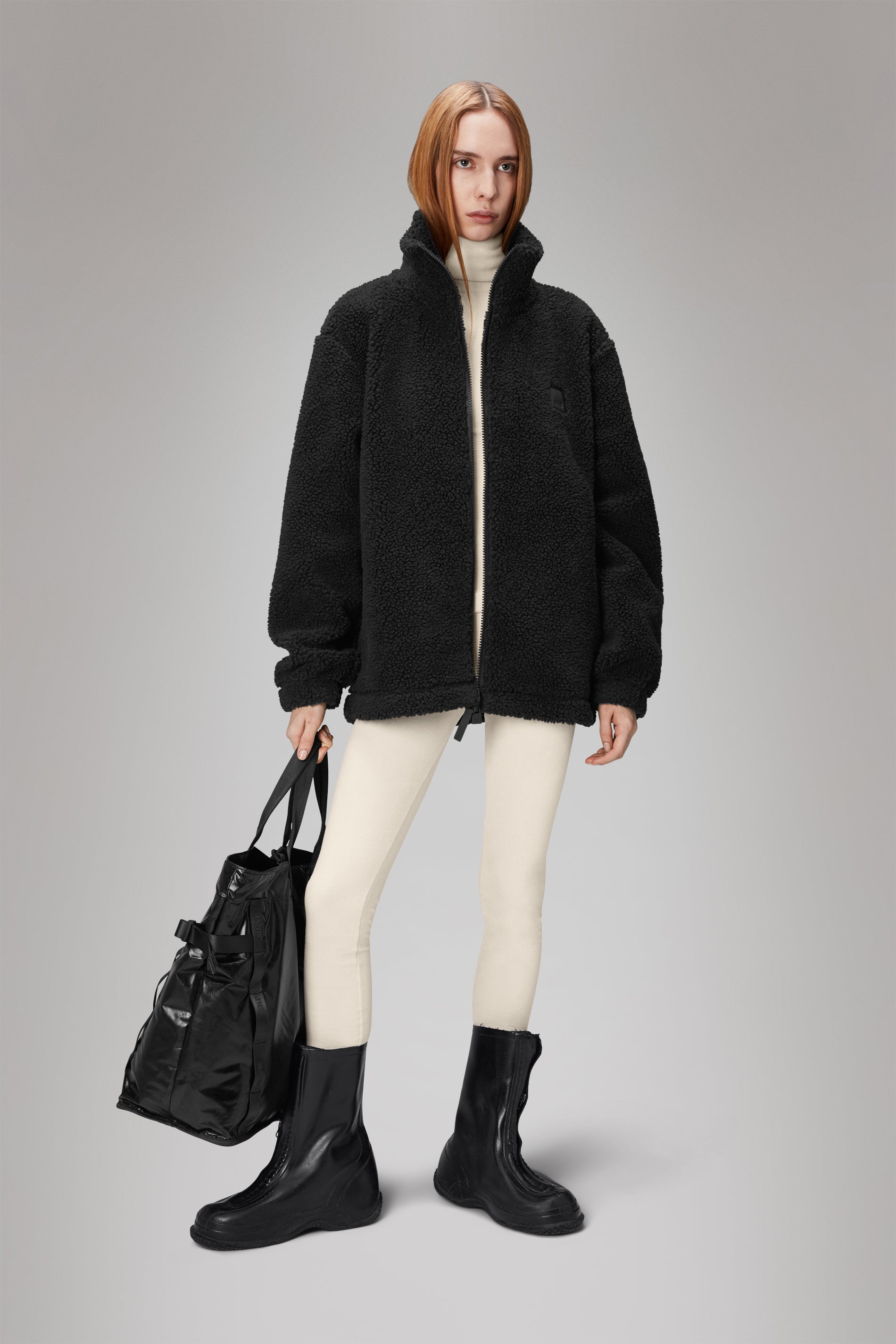 Rains Kofu Fleece Jacket Jackets 01 Black