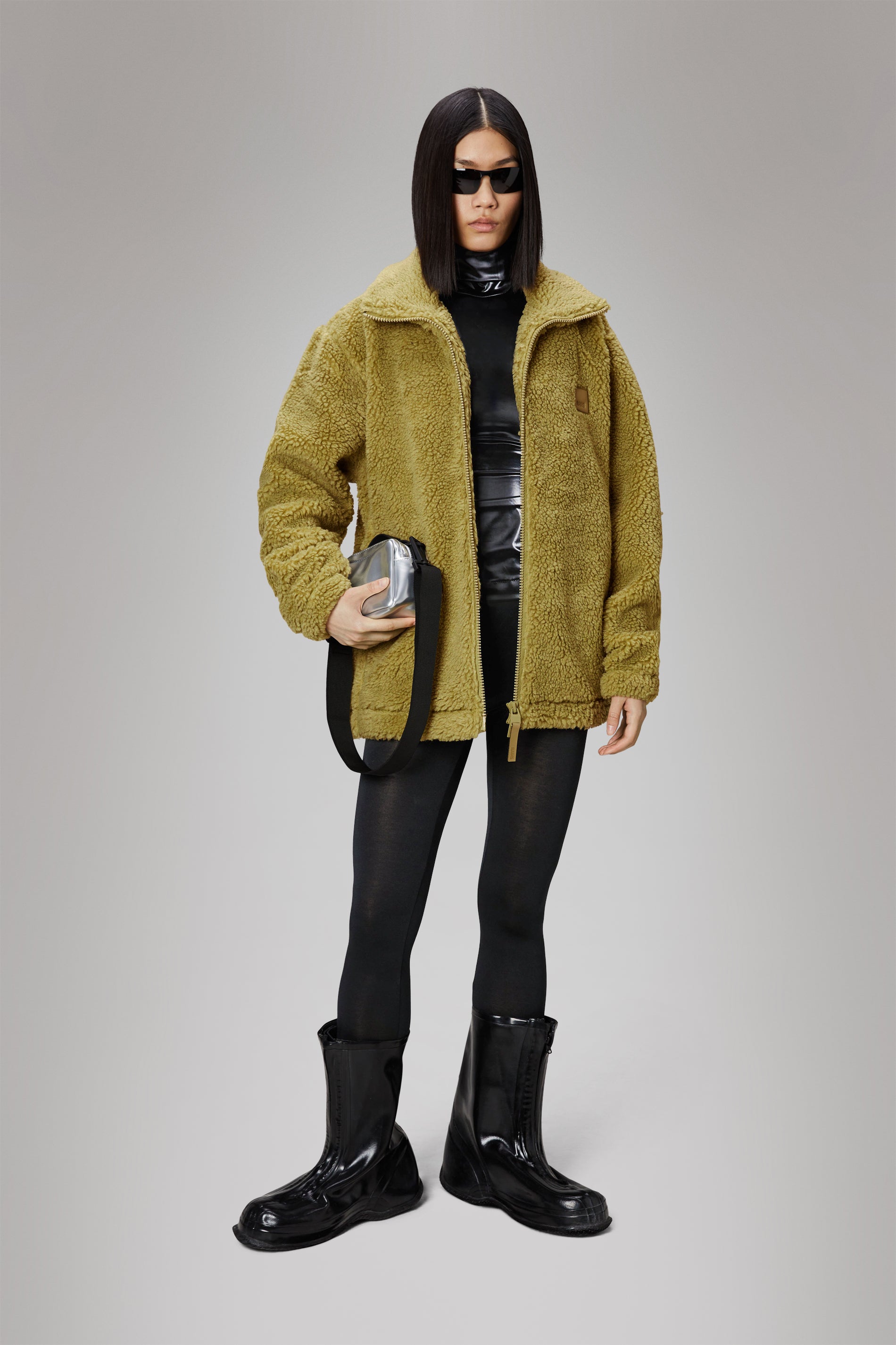 Rains Kofu Fleece Jacket Jackets 44 Khaki