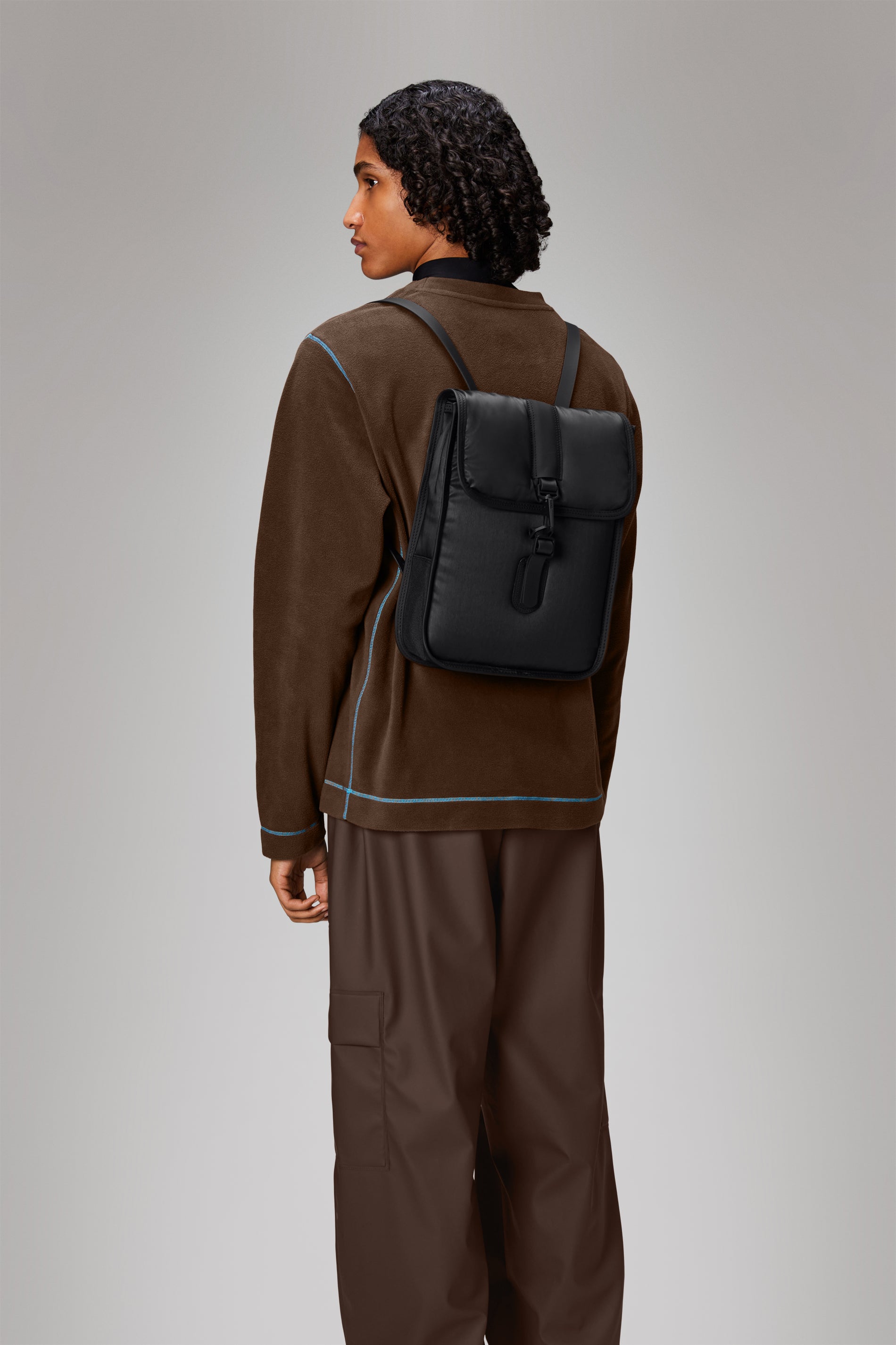 Rains Puffed Backpack Micro Backpacks 01 Black