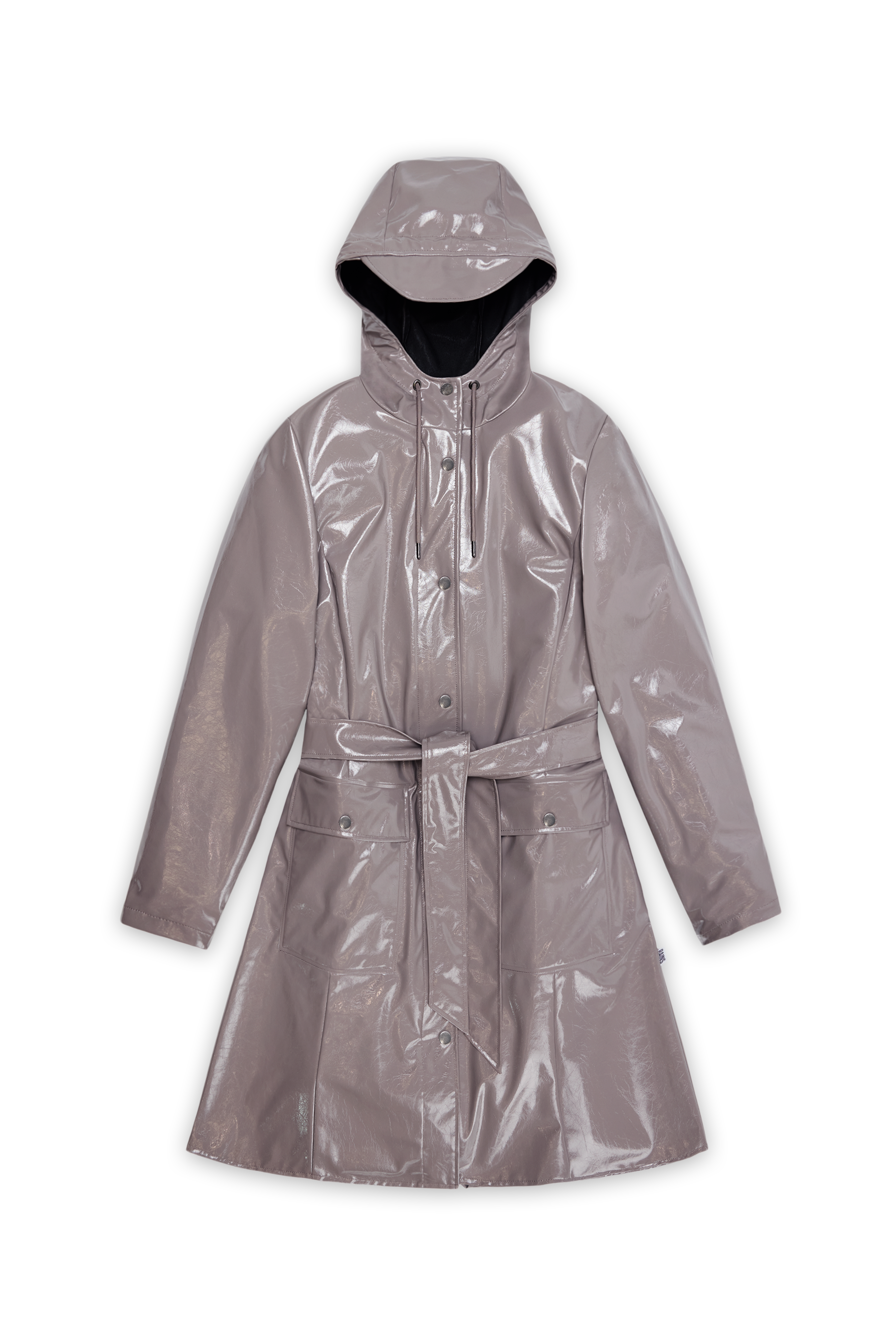 RAINS Curve Long Jacket Cinder Glaze Jacket