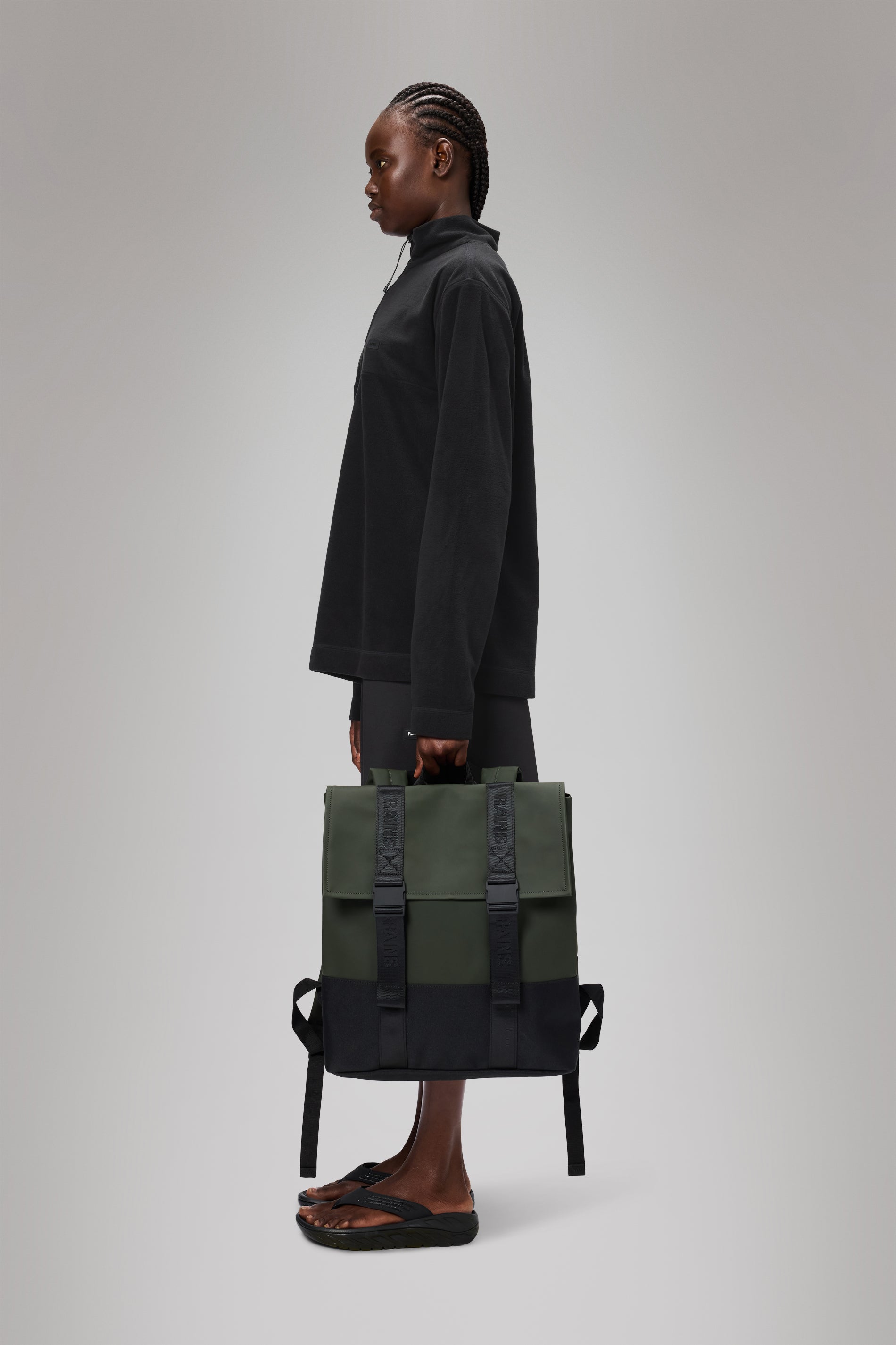 RAINS Trail MSN Bag Green 21.50L H40 x D14.50 x W37 cm Backpack