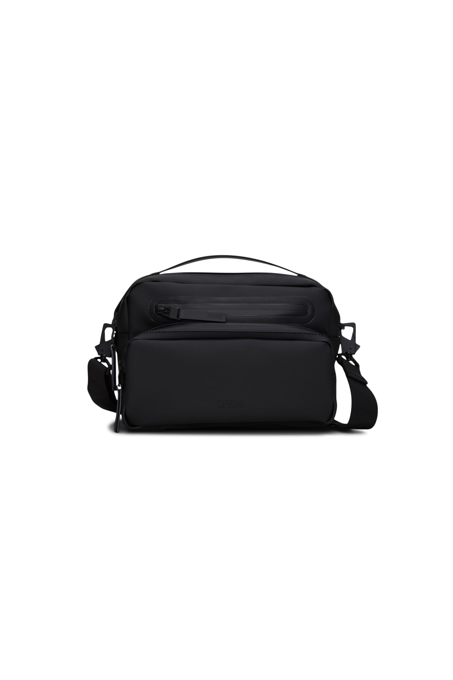 RAINS Cargo Box Bag Black Crossbody