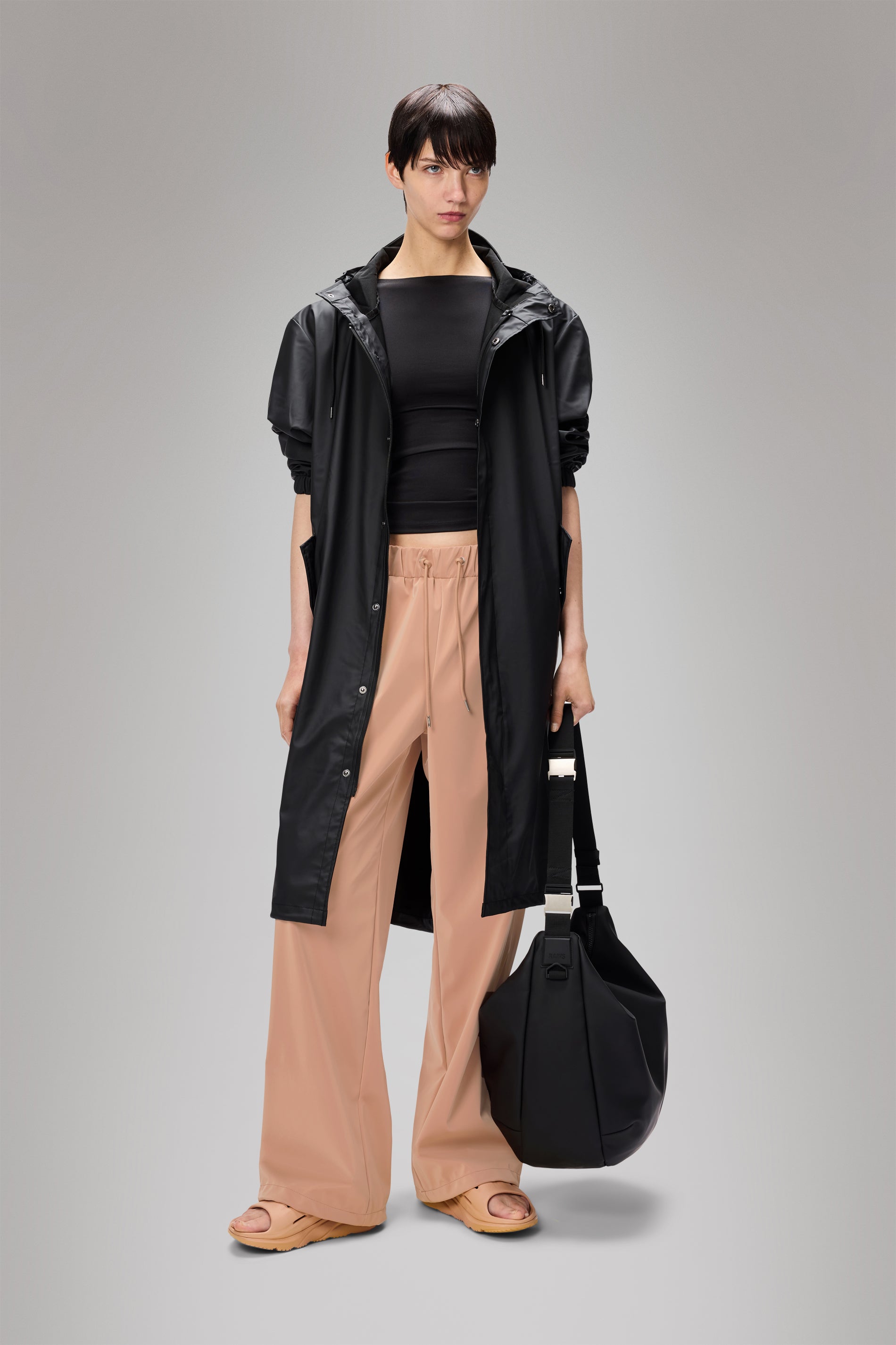 RAINS Fishtail Parka Black Jacket