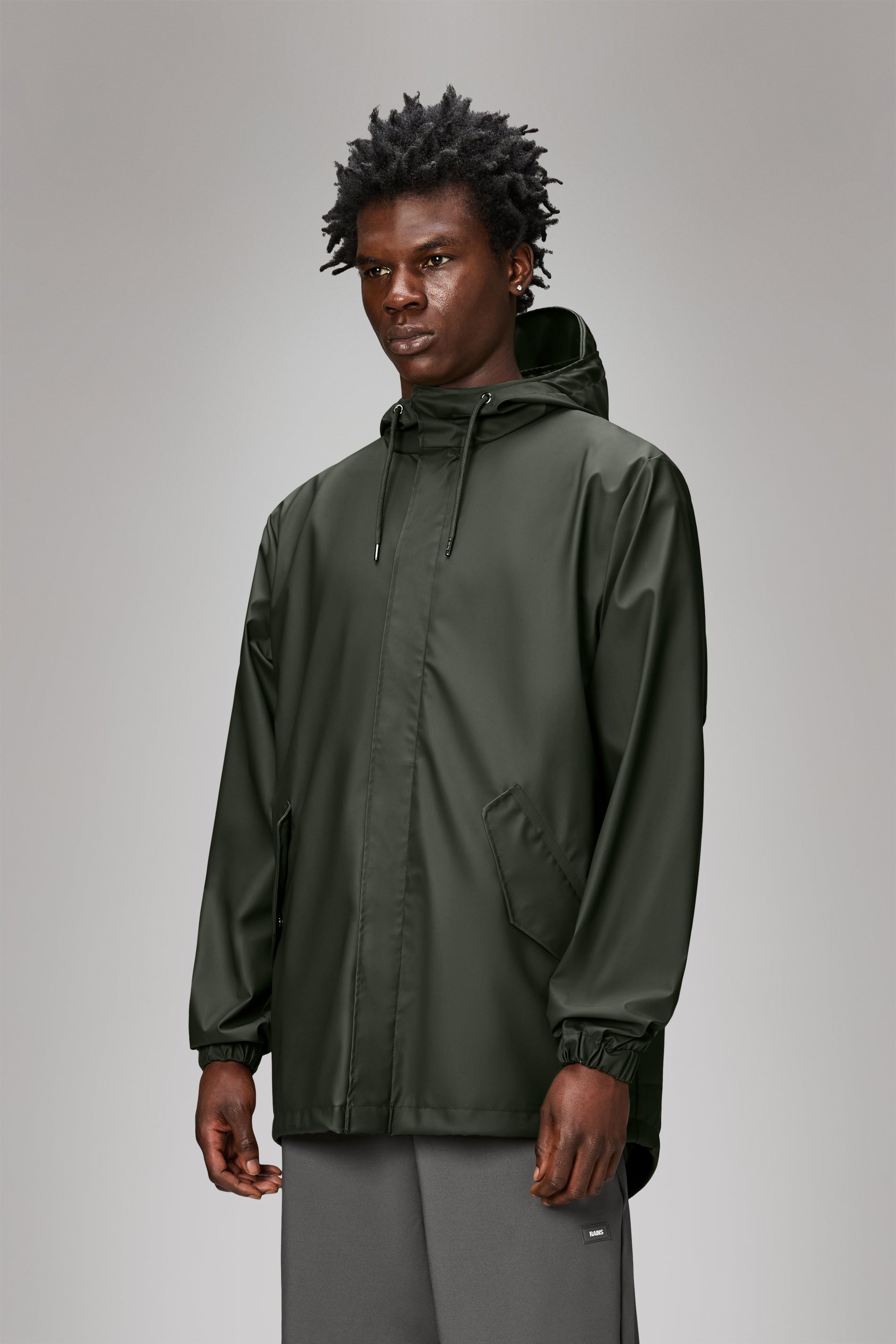 Rains Fishtail Jacket Green Jacket