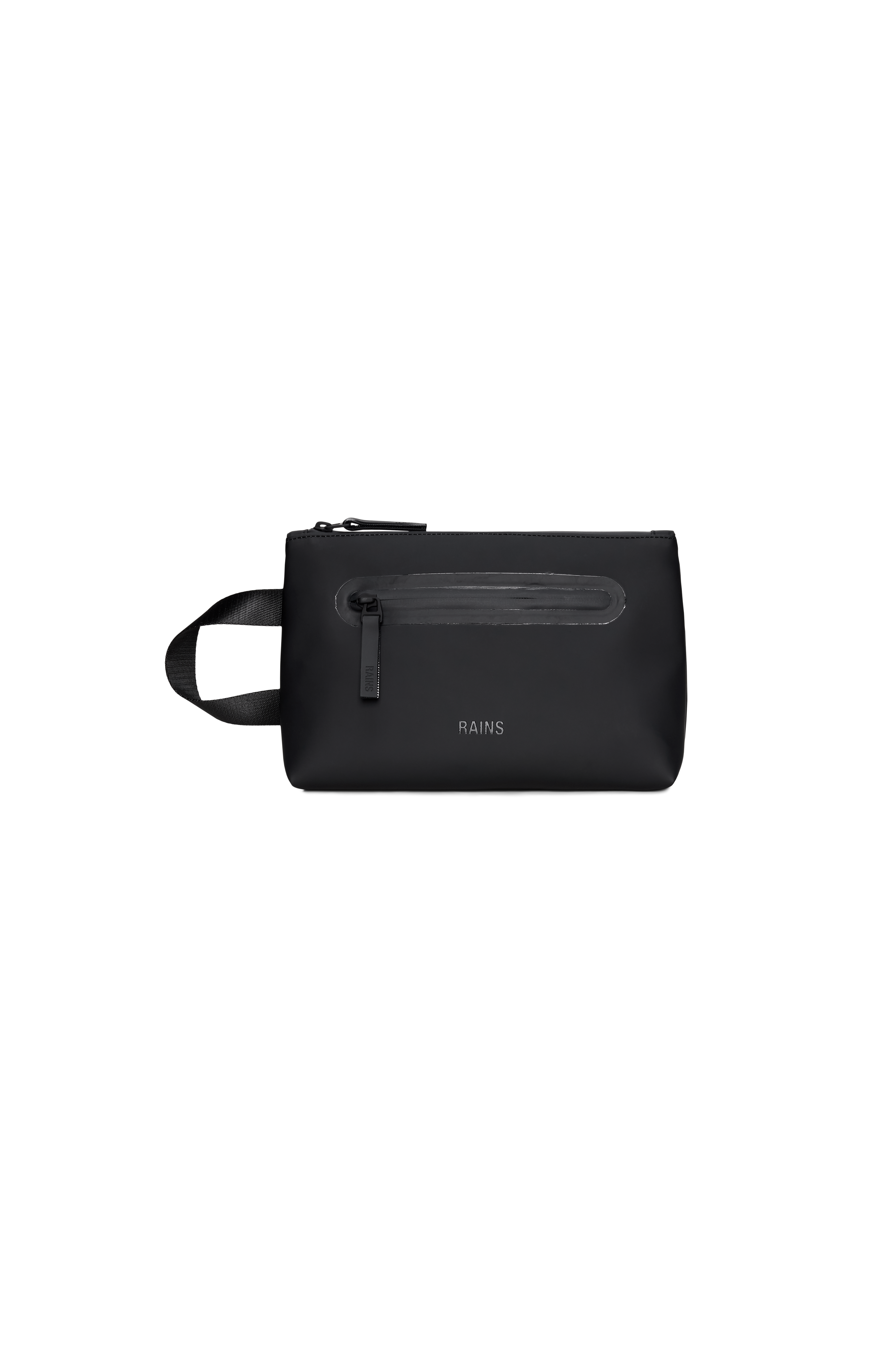 RAINS 2 Zip Cosmetic Bag Large Black Wash Bag