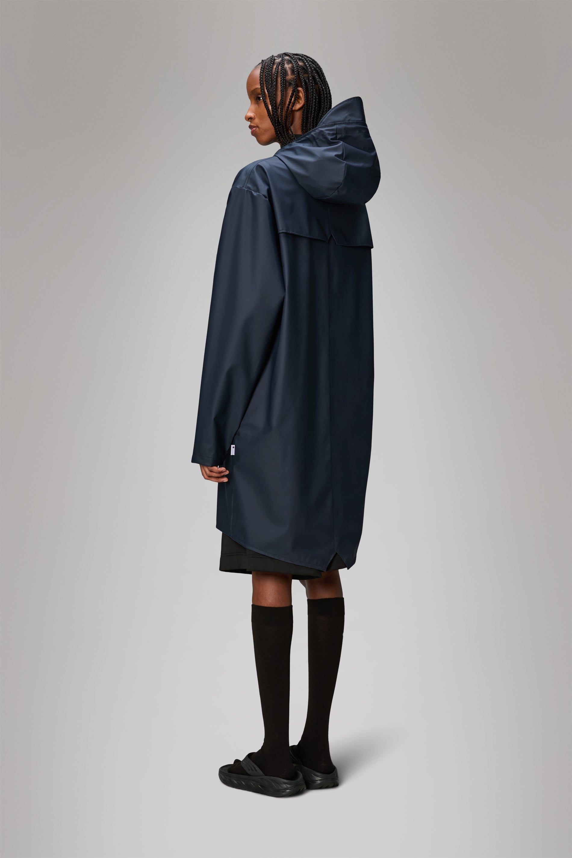 RAINS Long Jacket Navy Jacket